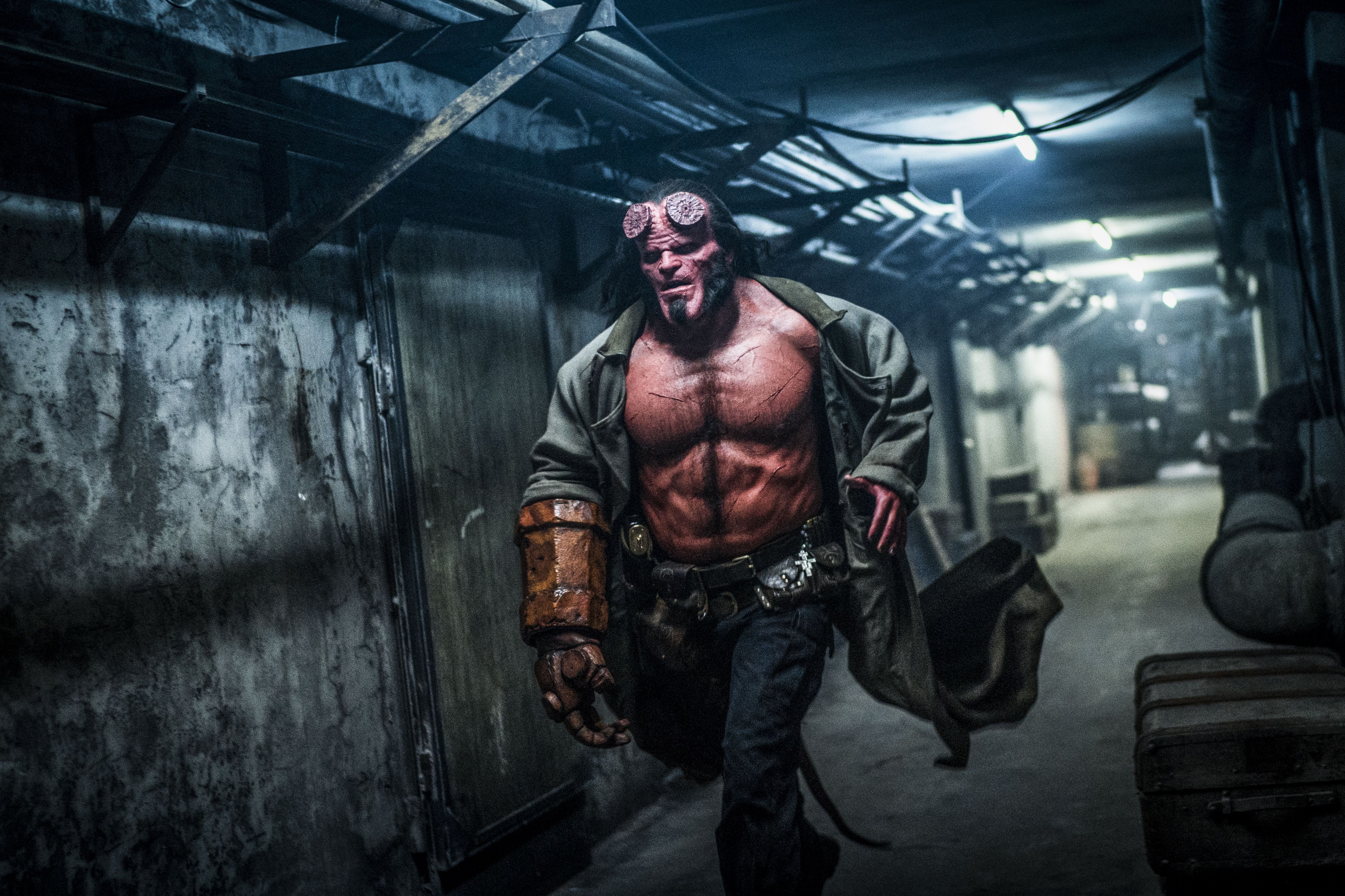 David Harbour Hellboy Movie Poster Image Wallpapers