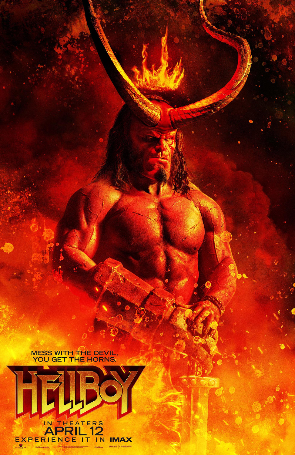 David Harbour Hellboy Movie Poster Image Wallpapers