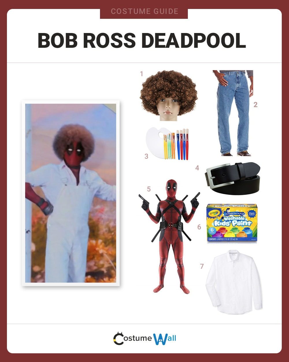 Deadpool 2 Ryan Reynolds As Bob Ross Painting In Afro Hair Wallpapers