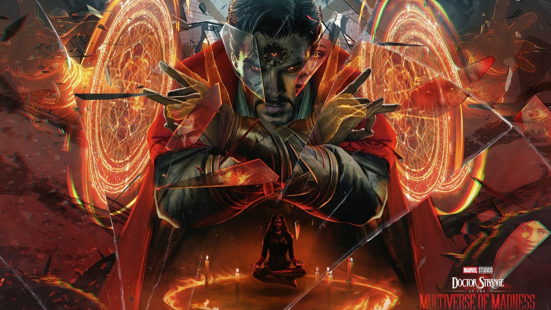 Doctor Strange And Scarlet Witch Madness Of Multiverse Art Wallpapers