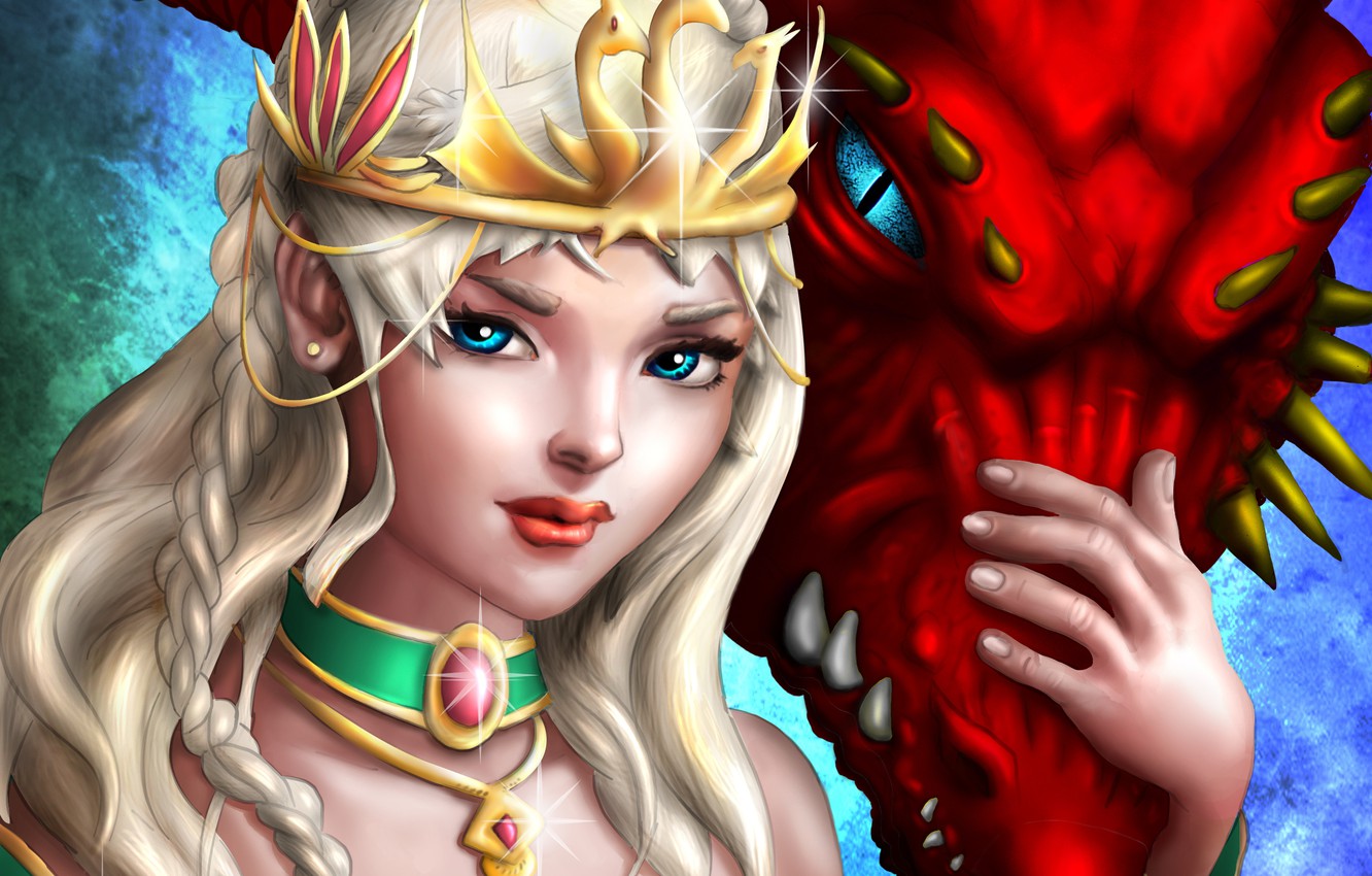 Dragon Queen Khaleesi Cartoon Artwork Wallpapers