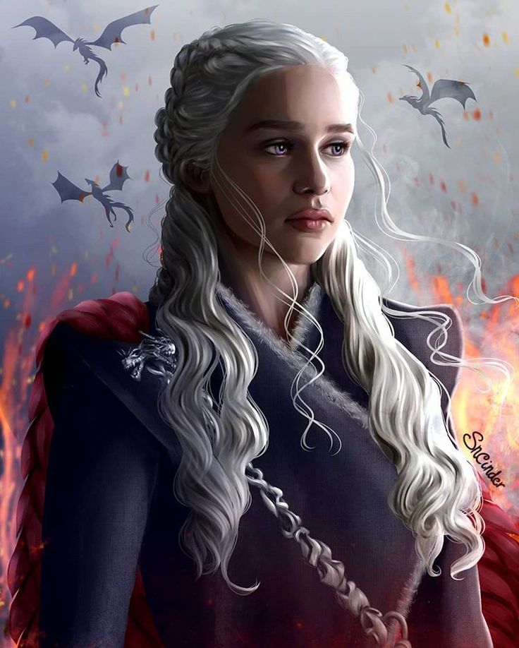 Dragon Queen Khaleesi Cartoon Artwork Wallpapers