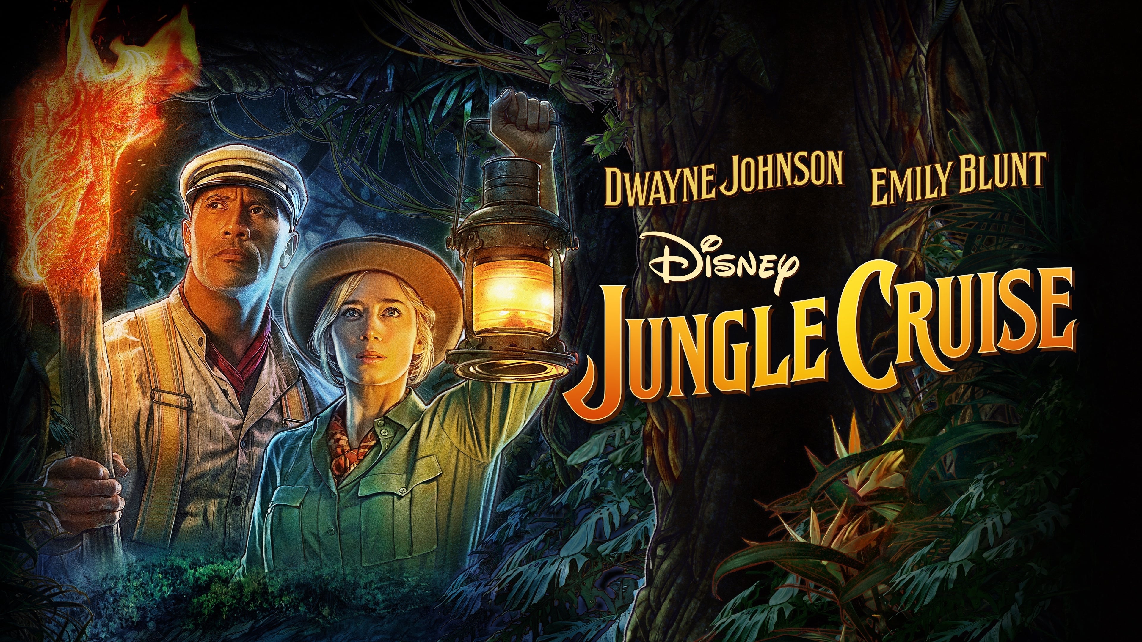 Dwayne Johnson And Emily Blunt Jungle Cruise Wallpapers