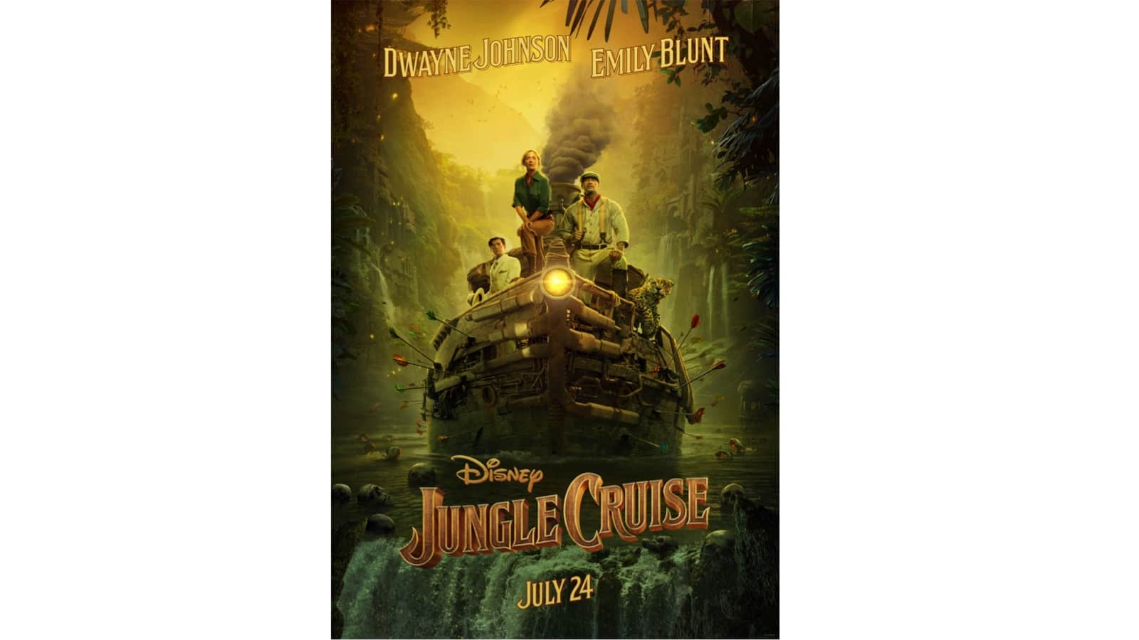 Dwayne Johnson And Emily Blunt Jungle Cruise Wallpapers