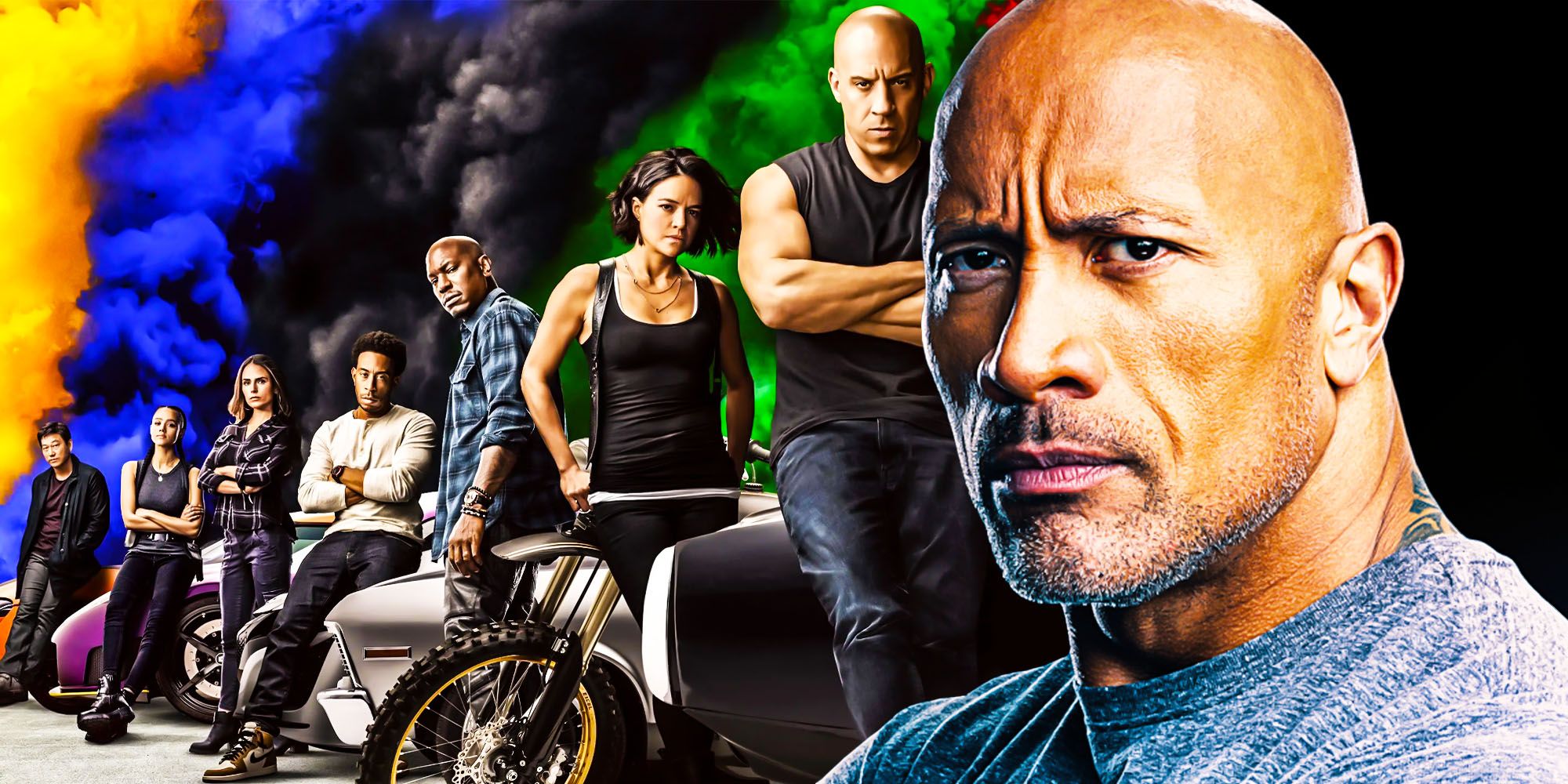 Dwayne Johnson As Luke Hobbs In Fast &Amp; Furious Wallpapers