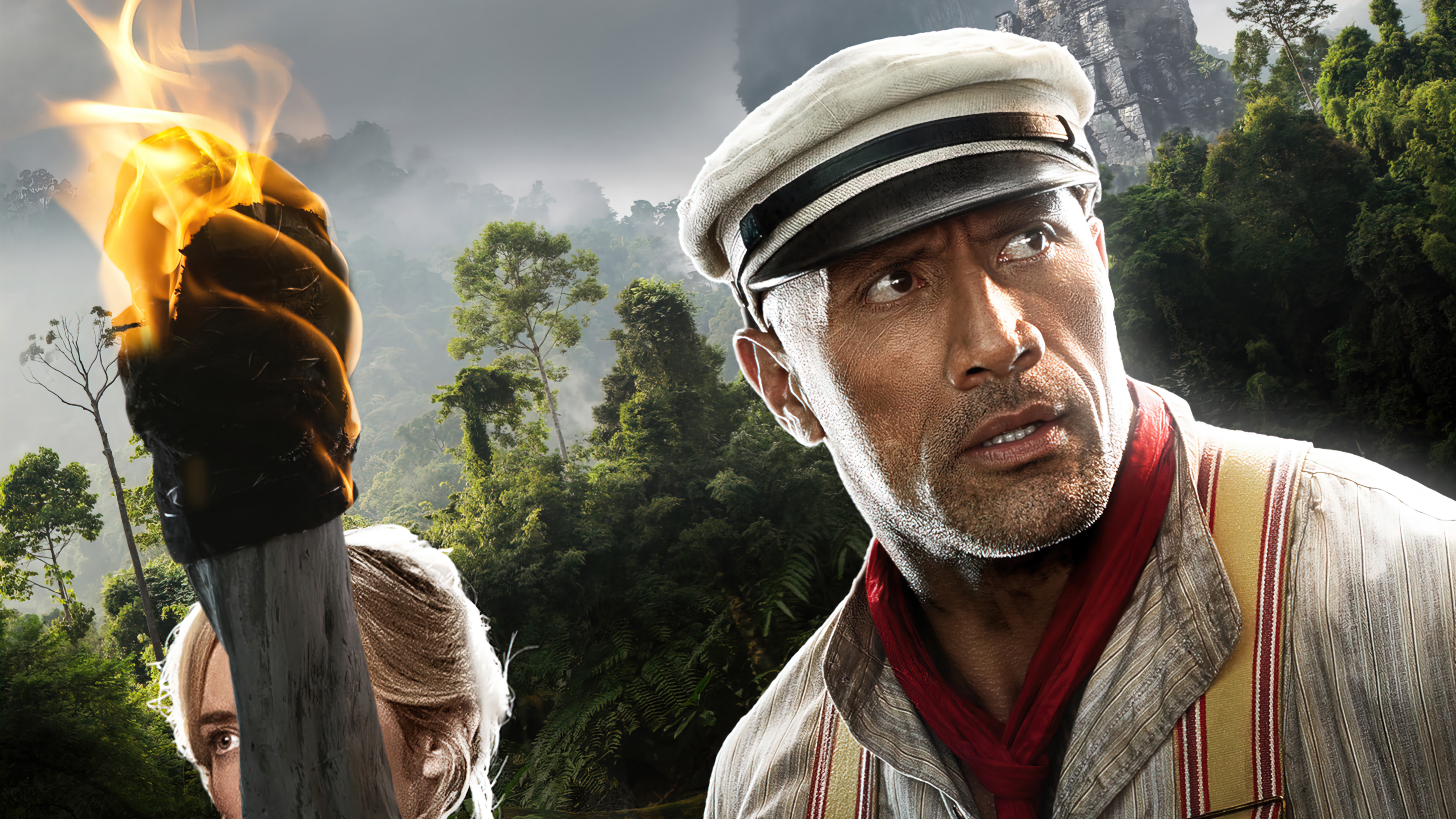 Dwayne Johnson In Jungle Cruise Movie Wallpapers