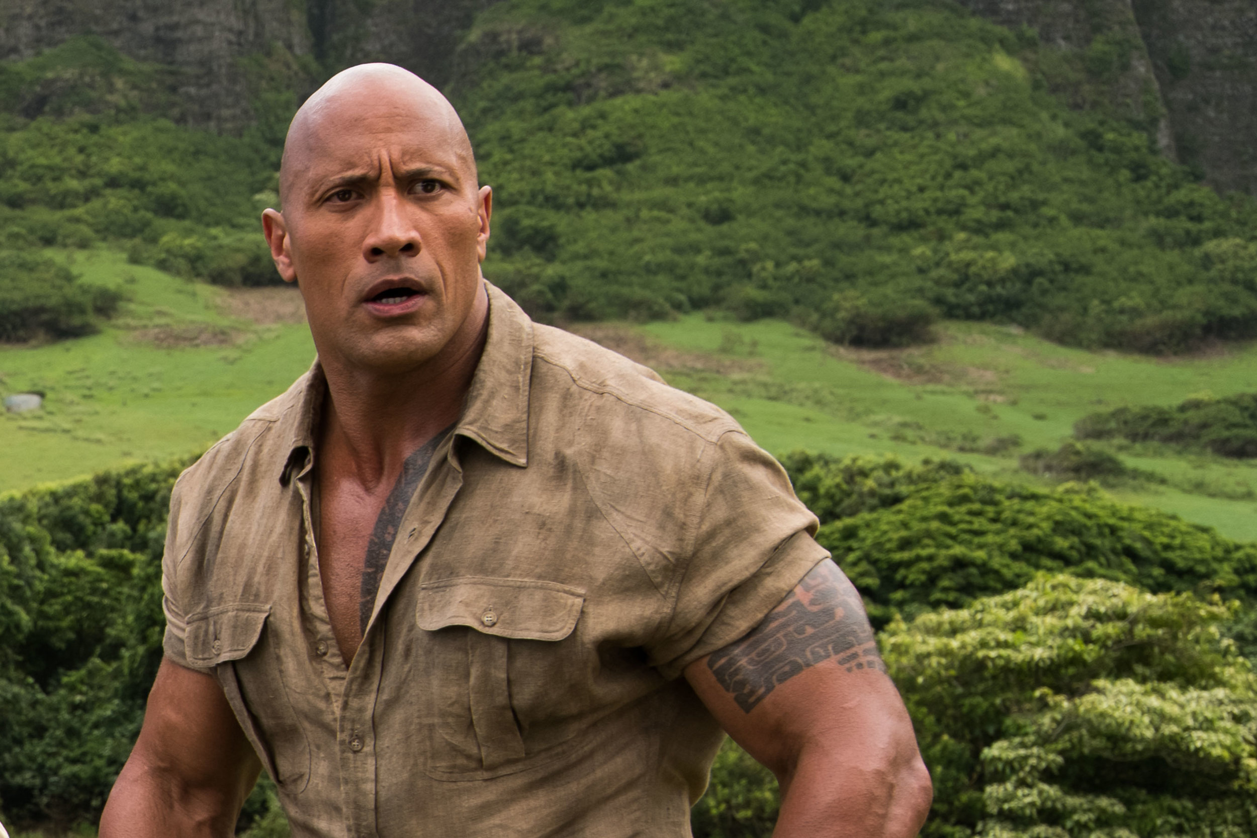 Dwayne Johnson In Jungle Cruise Movie Wallpapers