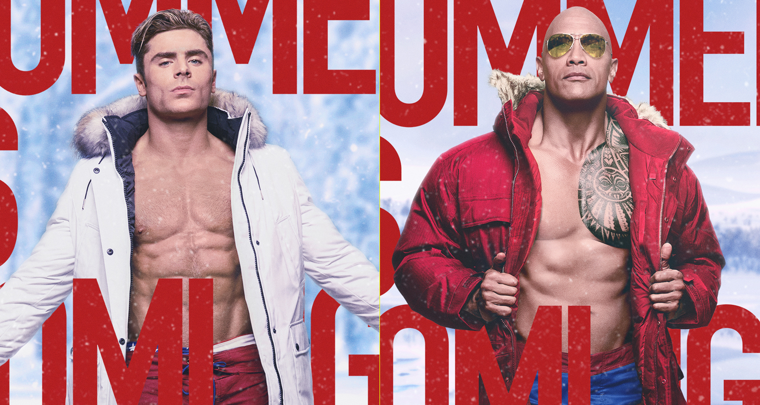 Dwayne 'The Rock' Johnson And Zac Efron In Baywatch Movie Wallpapers