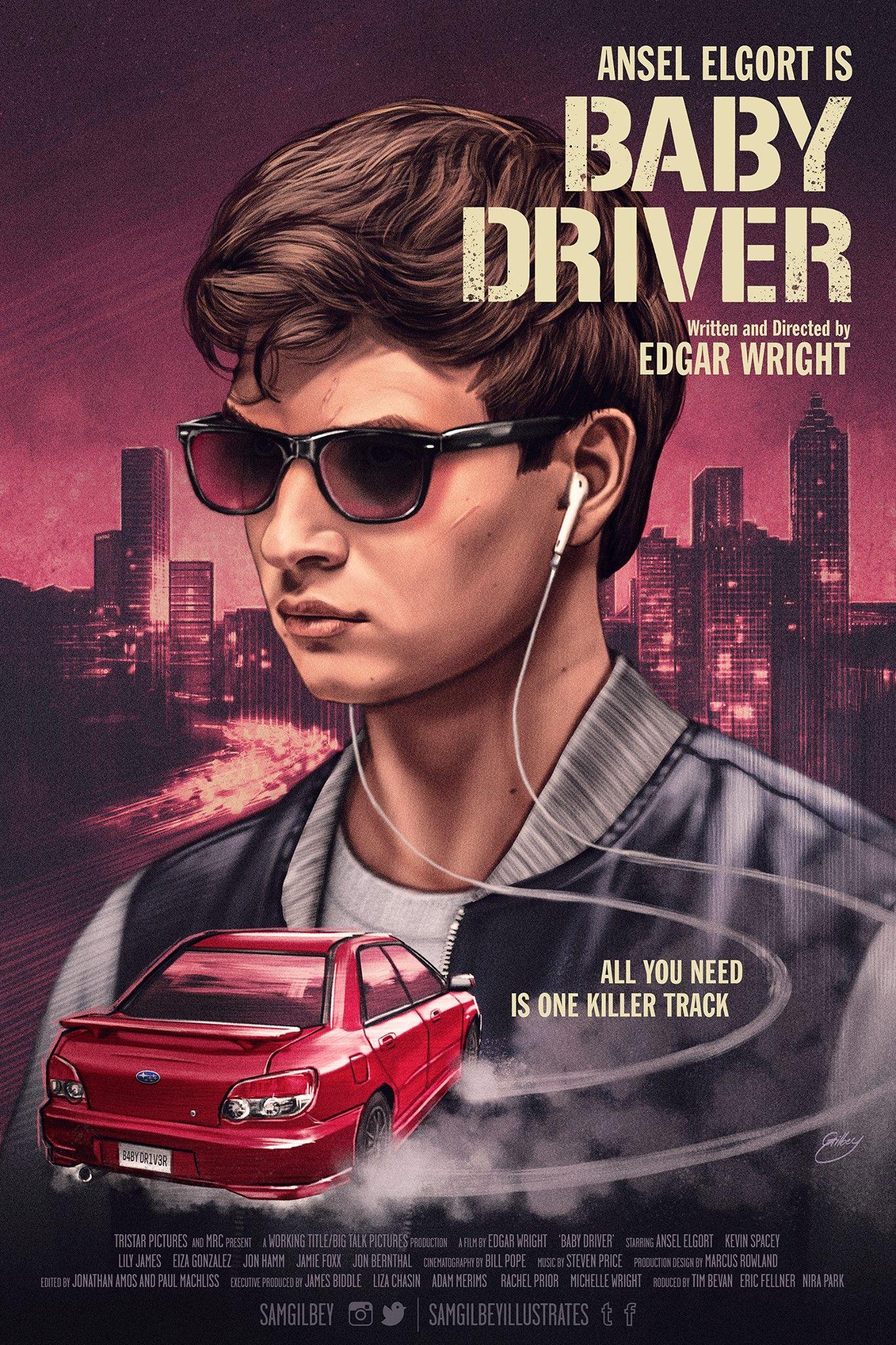 Eiza Gonzalez And Jon Hamm In Baby Driver Wallpapers