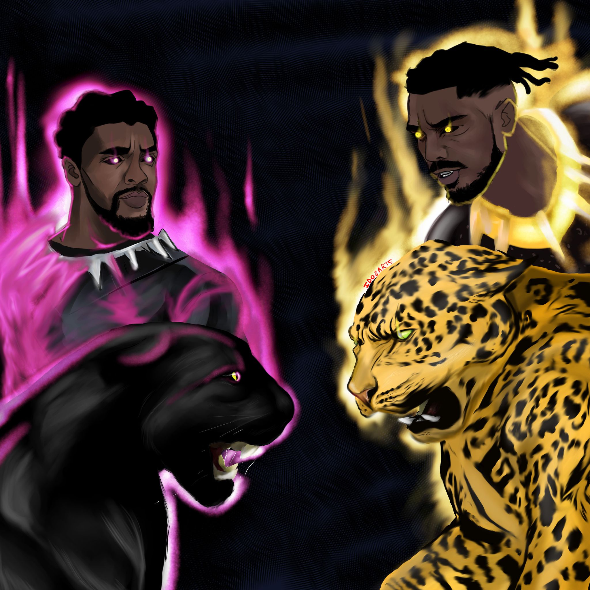 Erik Killmonger Michael Jordan Artwork Wallpapers