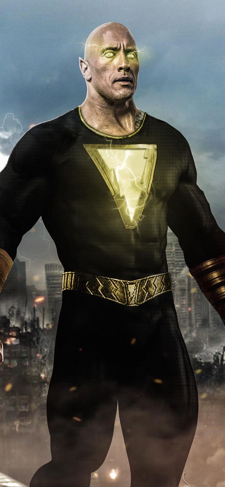 Fan Poster Of Dwayne Johnson As Black Adam Wallpapers