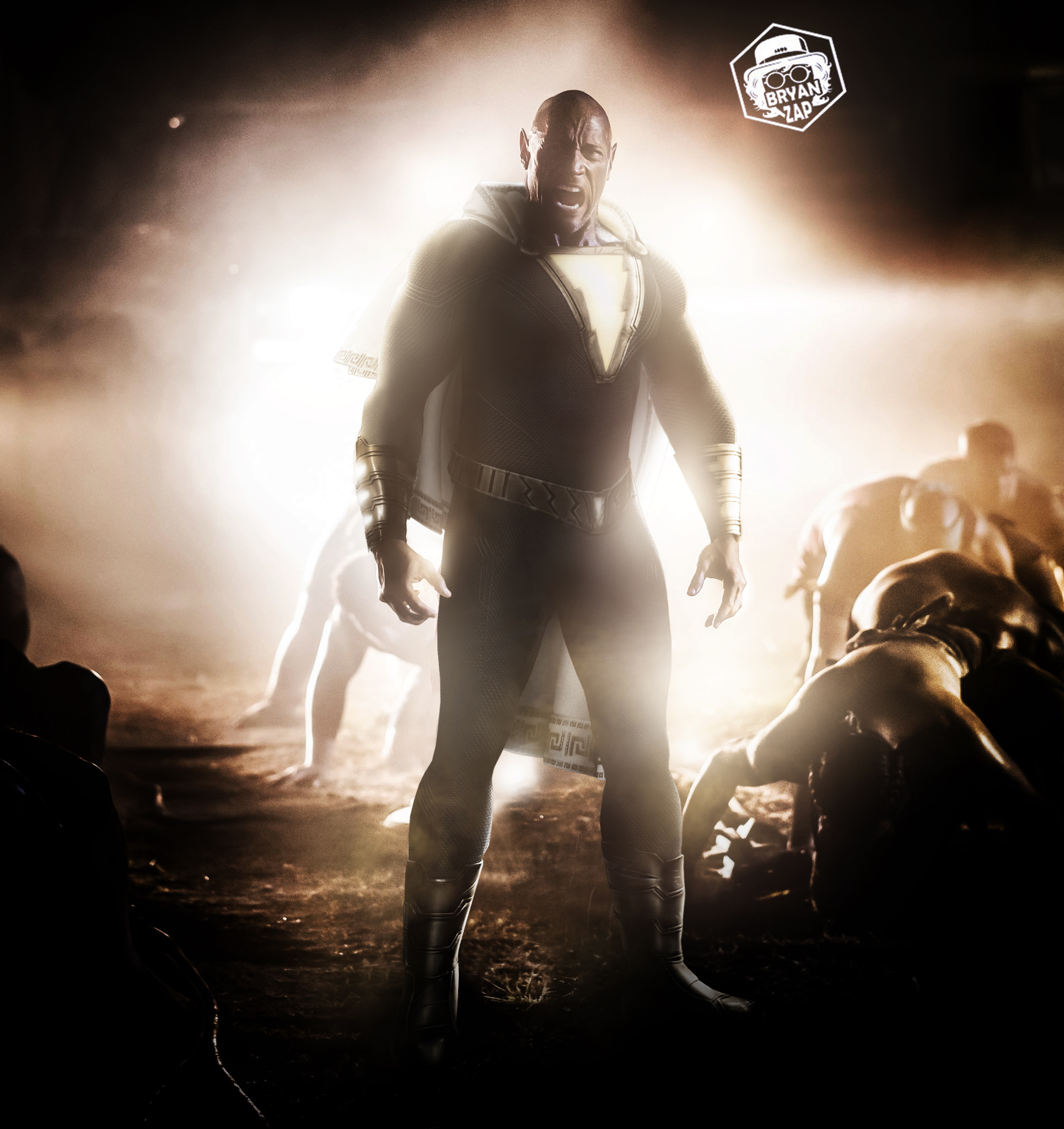 Fan Poster Of Dwayne Johnson As Black Adam Wallpapers