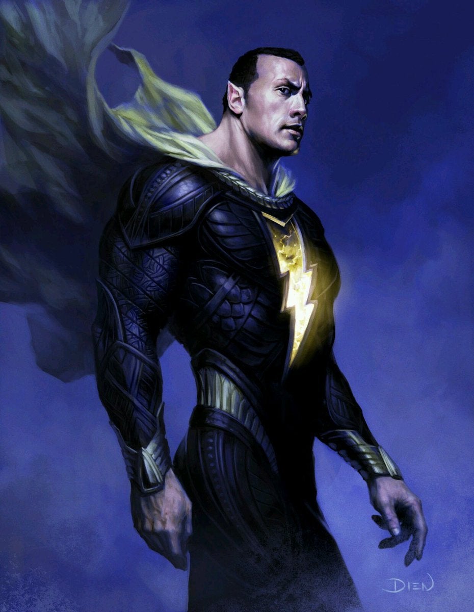 Fan Poster Of Dwayne Johnson As Black Adam Wallpapers