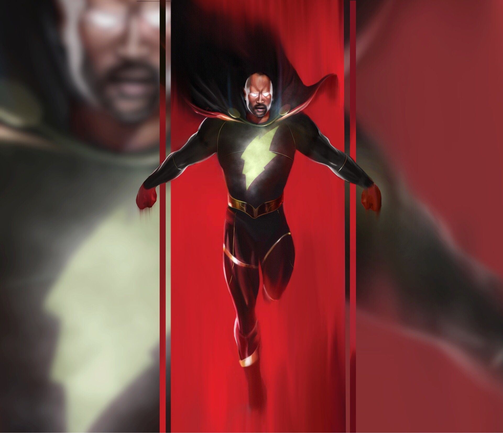 Fan Poster Of Dwayne Johnson As Black Adam Wallpapers