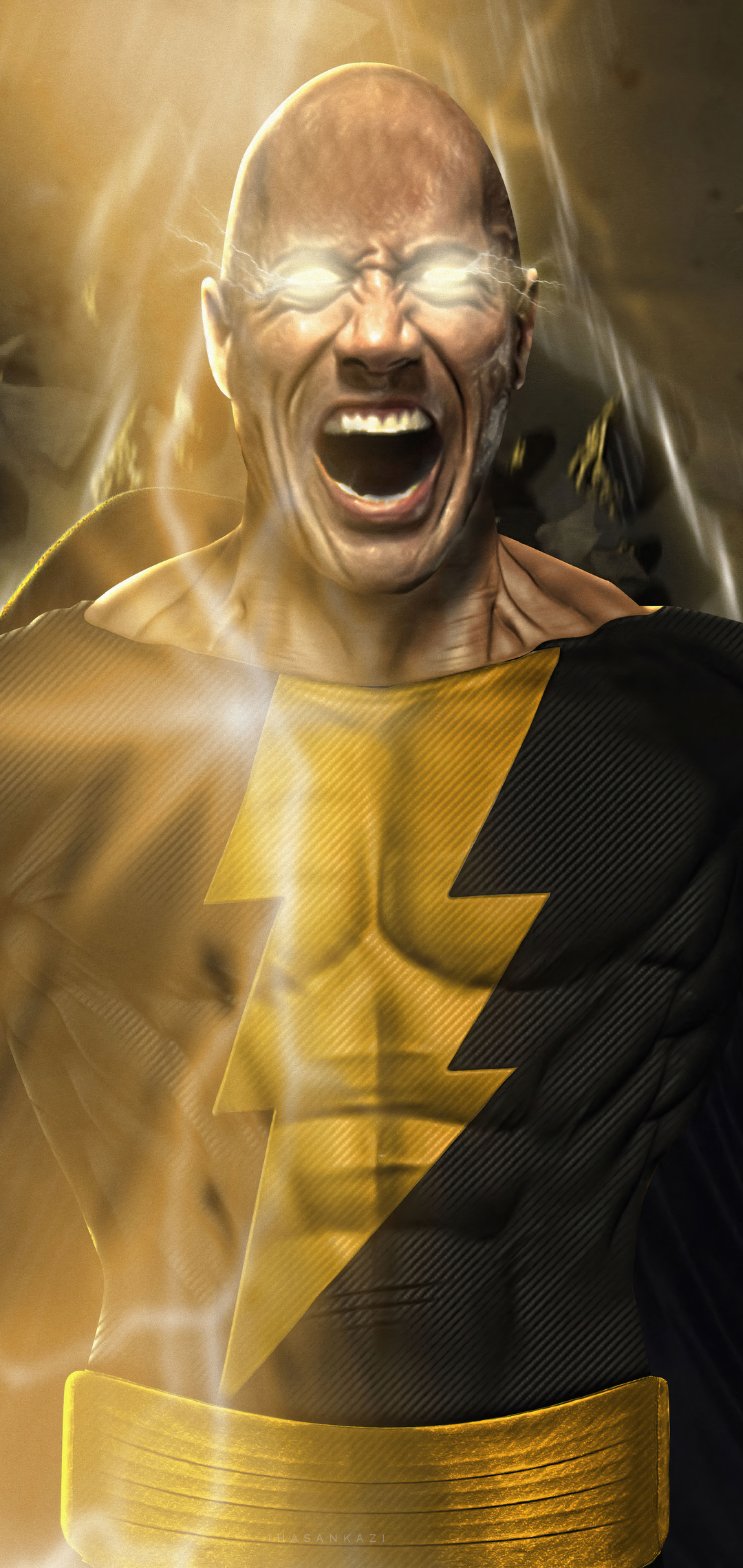 Fan Poster Of Dwayne Johnson As Black Adam Wallpapers