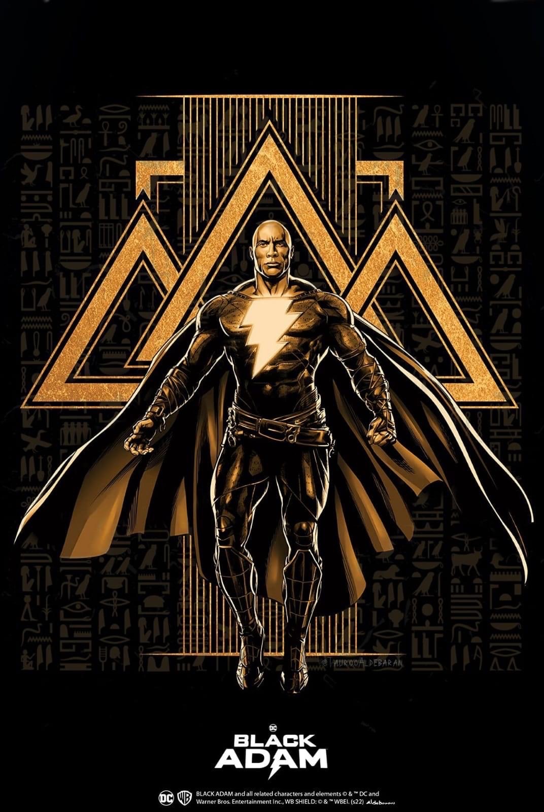 Fan Poster Of Dwayne Johnson As Black Adam Wallpapers