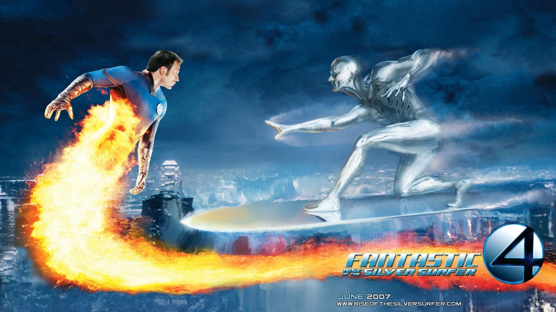 Fantastic 4: Rise Of The Silver Surfer Wallpapers