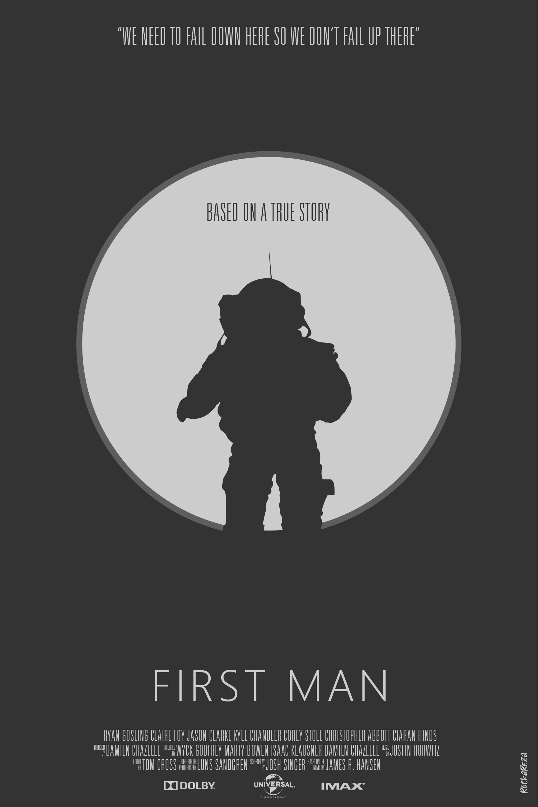 First Man 2018 Movie Minimal Poster Wallpapers