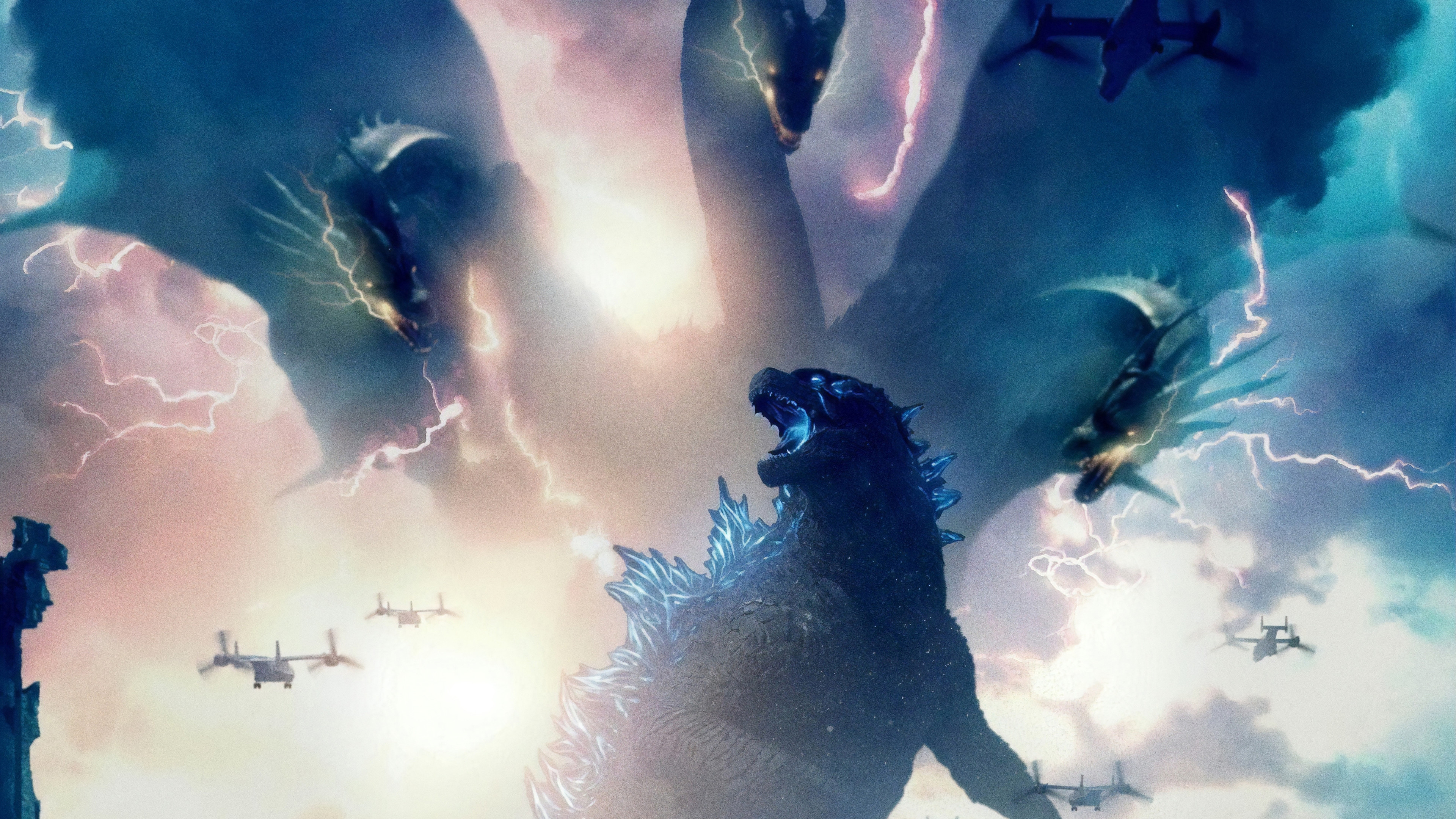 Godzilla King Of The Monsters Poster 8K Wallpapers