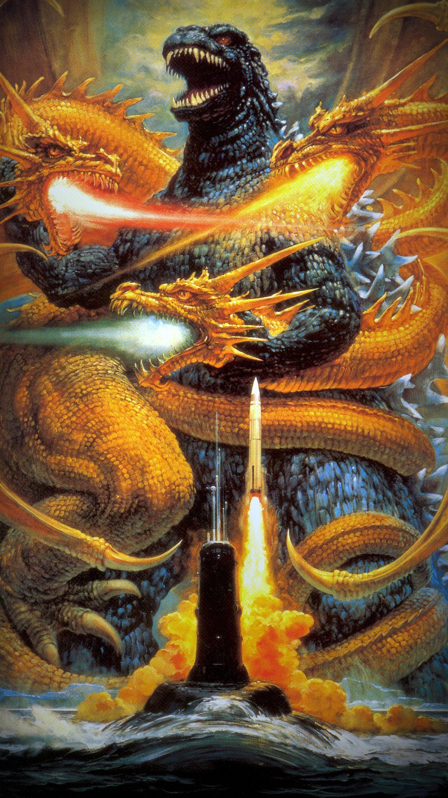 Godzilla Vs King Ghidorah In Godzilla King Of The Monsters Wallpapers