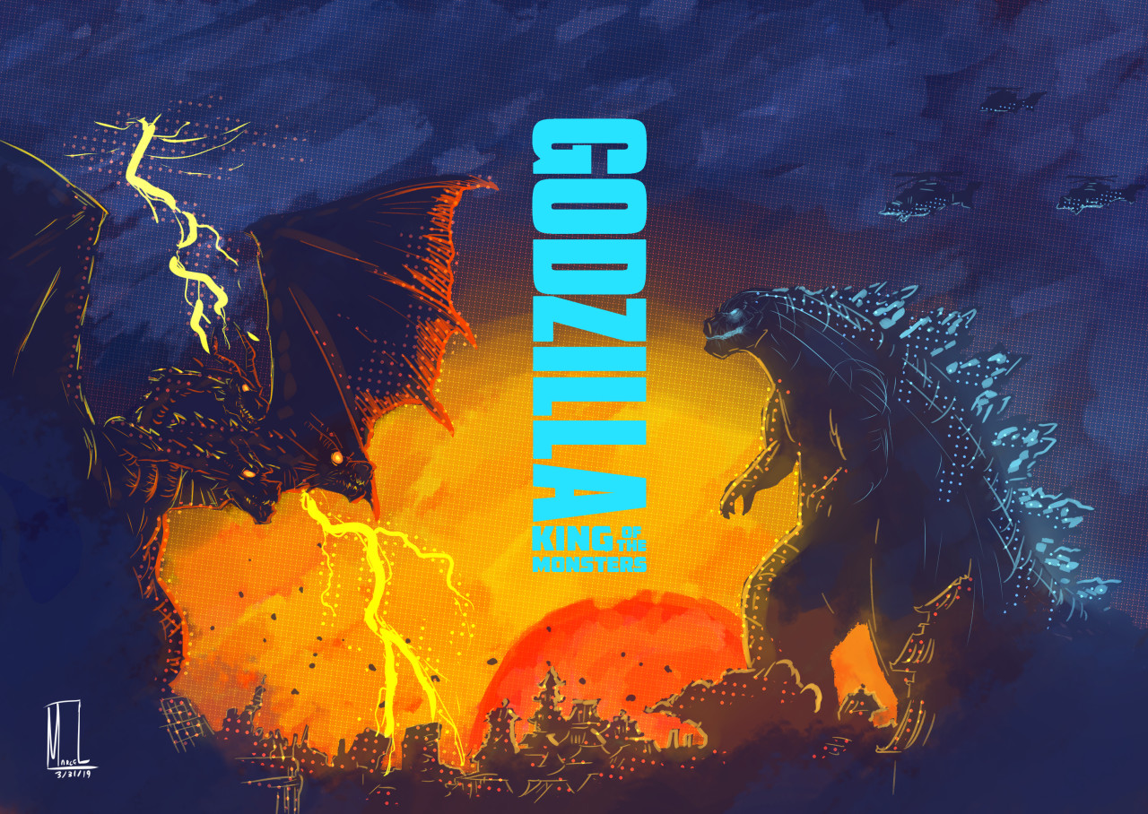 Godzilla Vs King Ghidorah In Godzilla King Of The Monsters Wallpapers