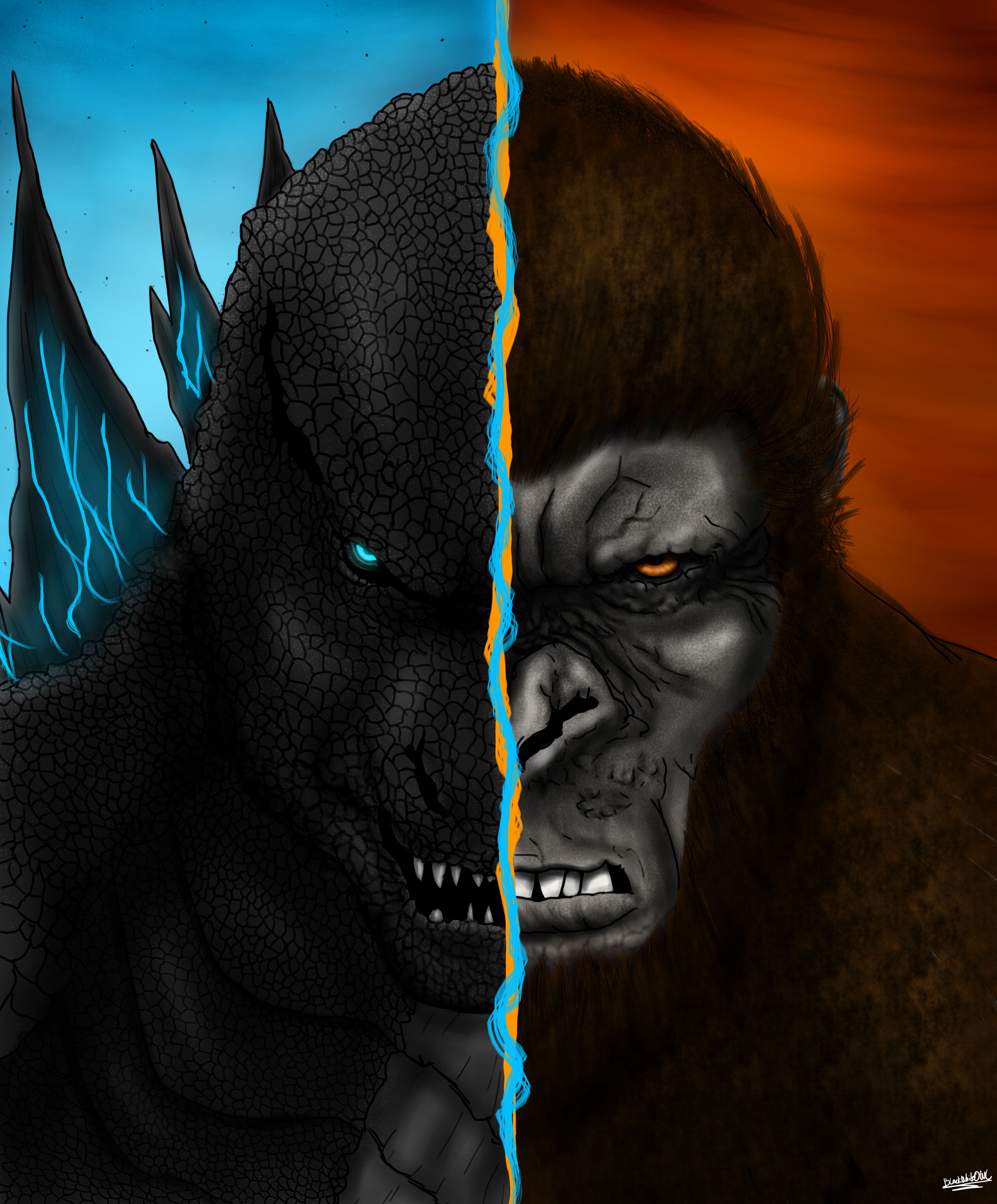 Godzilla Vs Kong New Fanart Wallpapers