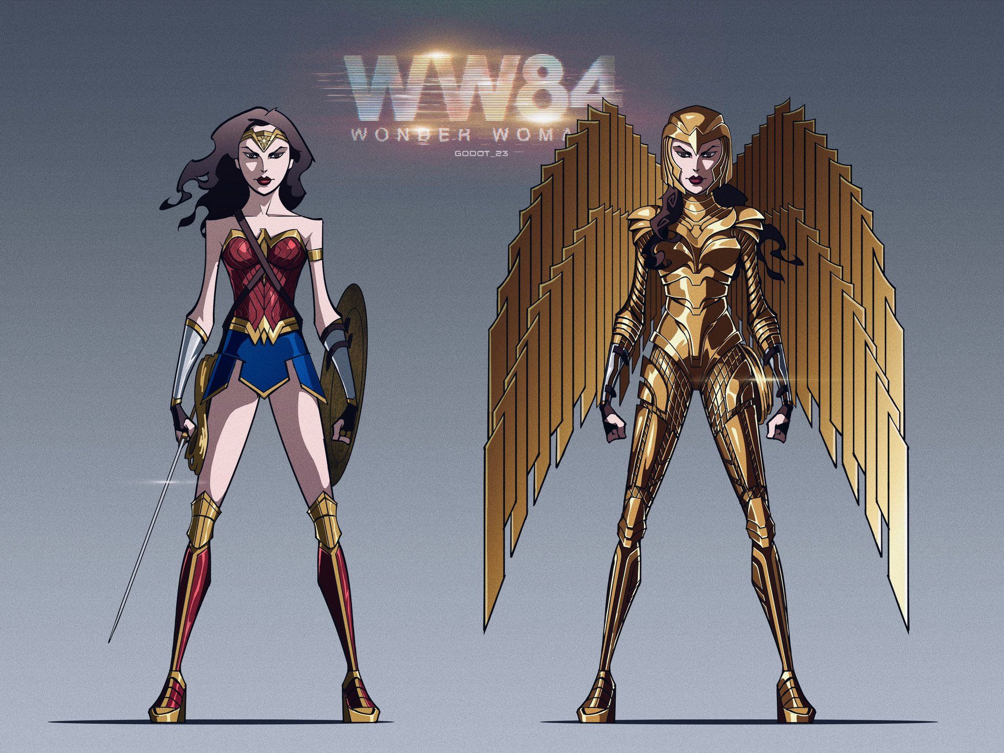 Golden Wonder Woman 1984 Wallpapers