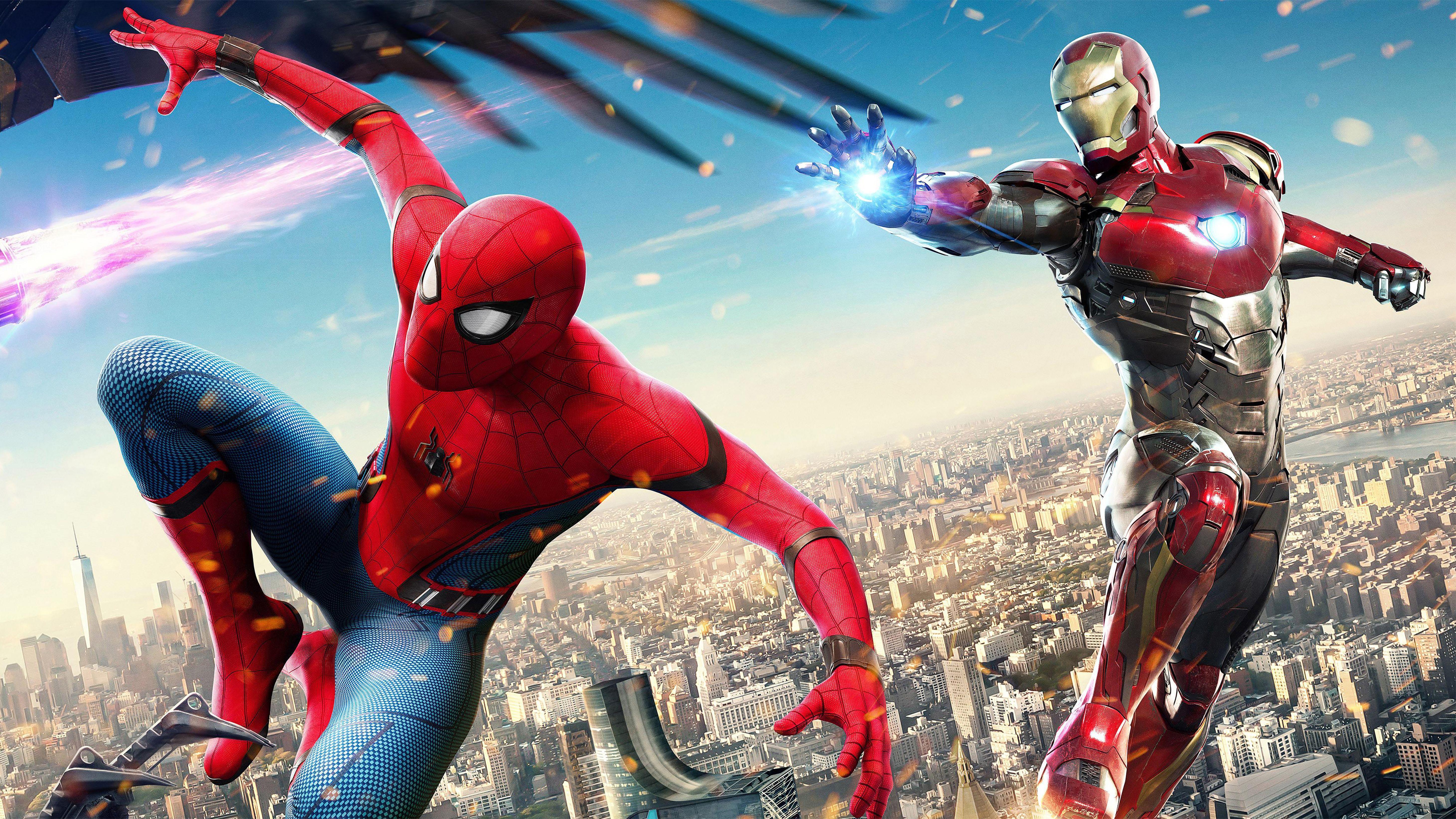 Iron Man And Spiderman Artwork Wallpapers