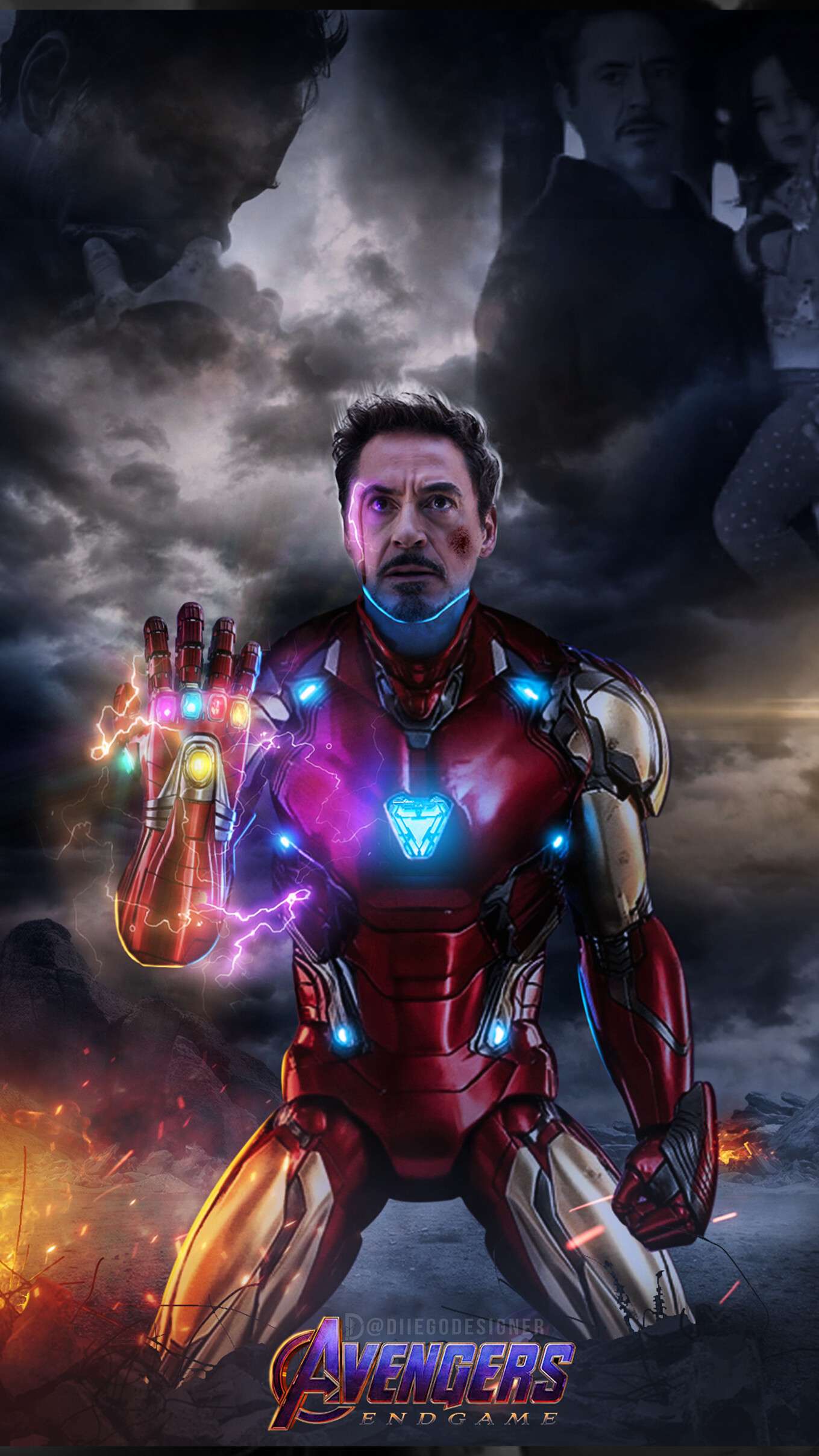 Iron Man Last Scene In Avengers Endgame Wallpapers