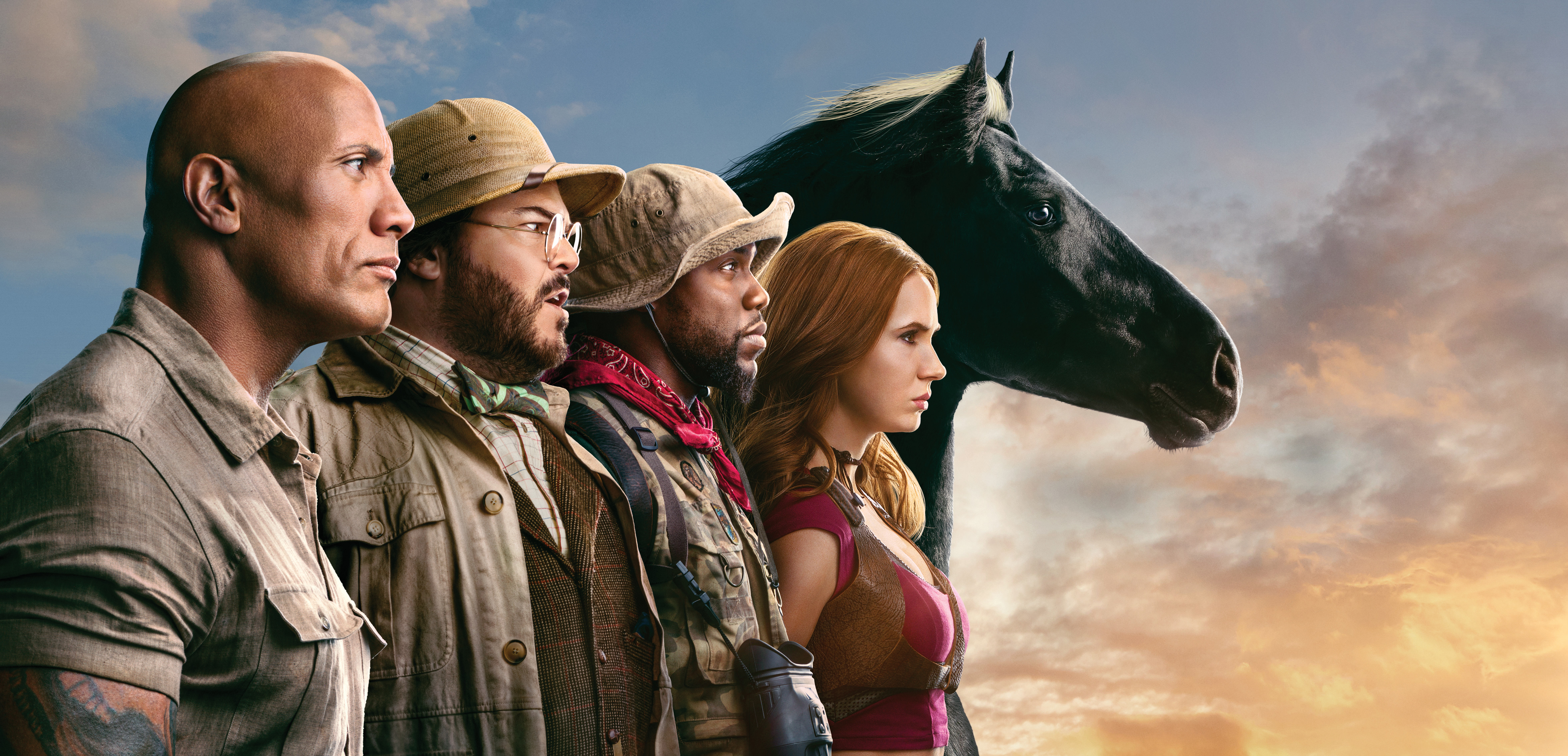 Jack Black And Karen Gillan In Jumanji The Next Level Wallpapers