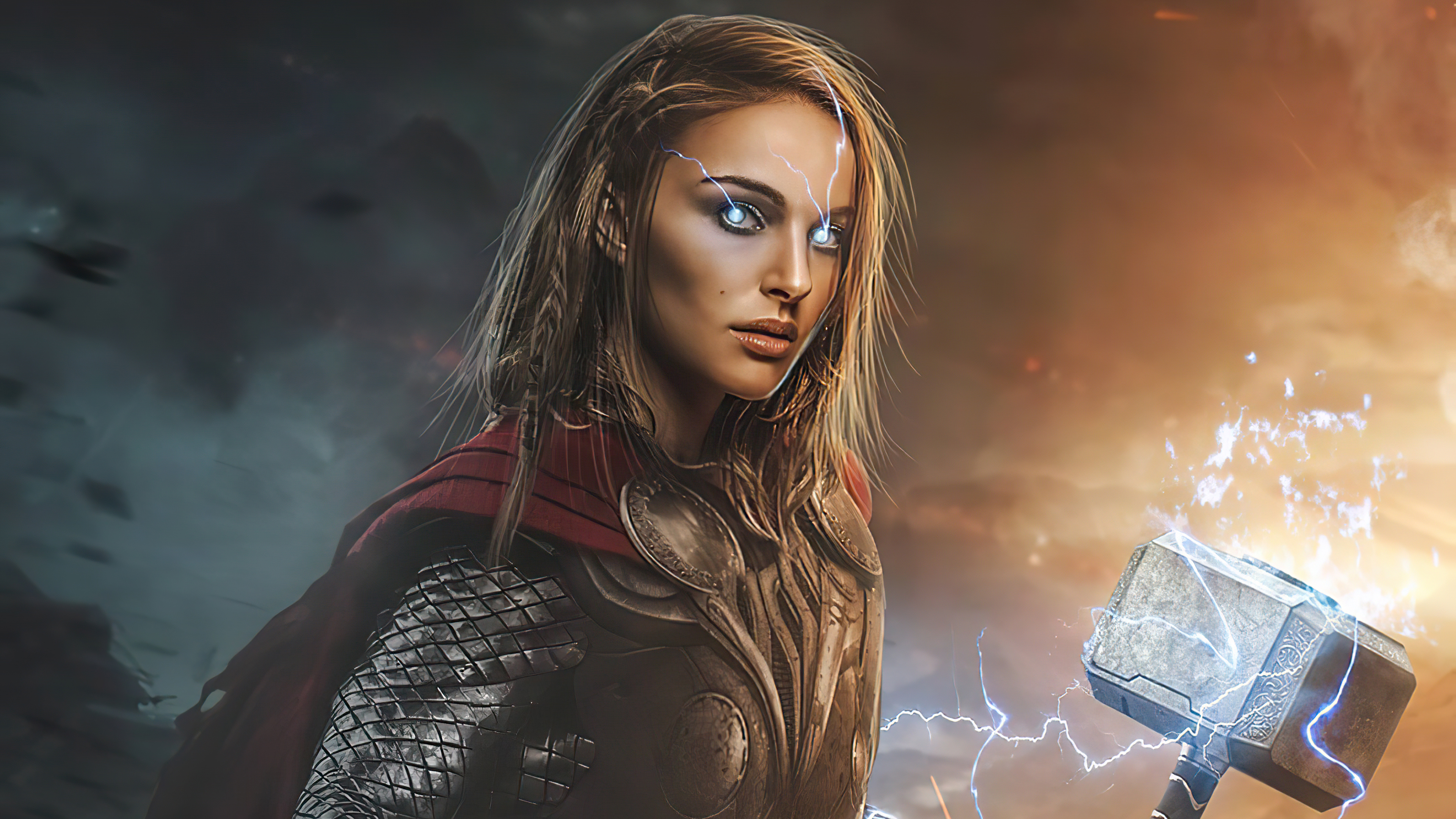 Jane Foster Art Thor Love And Thunder Wallpapers