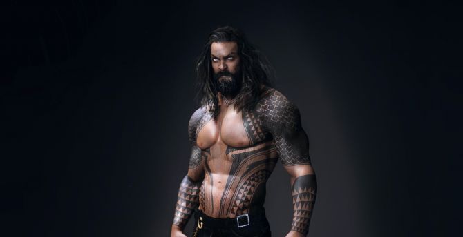 Jason Momoa As Aquaman Art Wallpapers