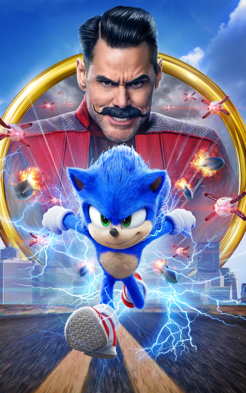 Jim Carrey In Sonic The Hedgehog Movie Wallpapers