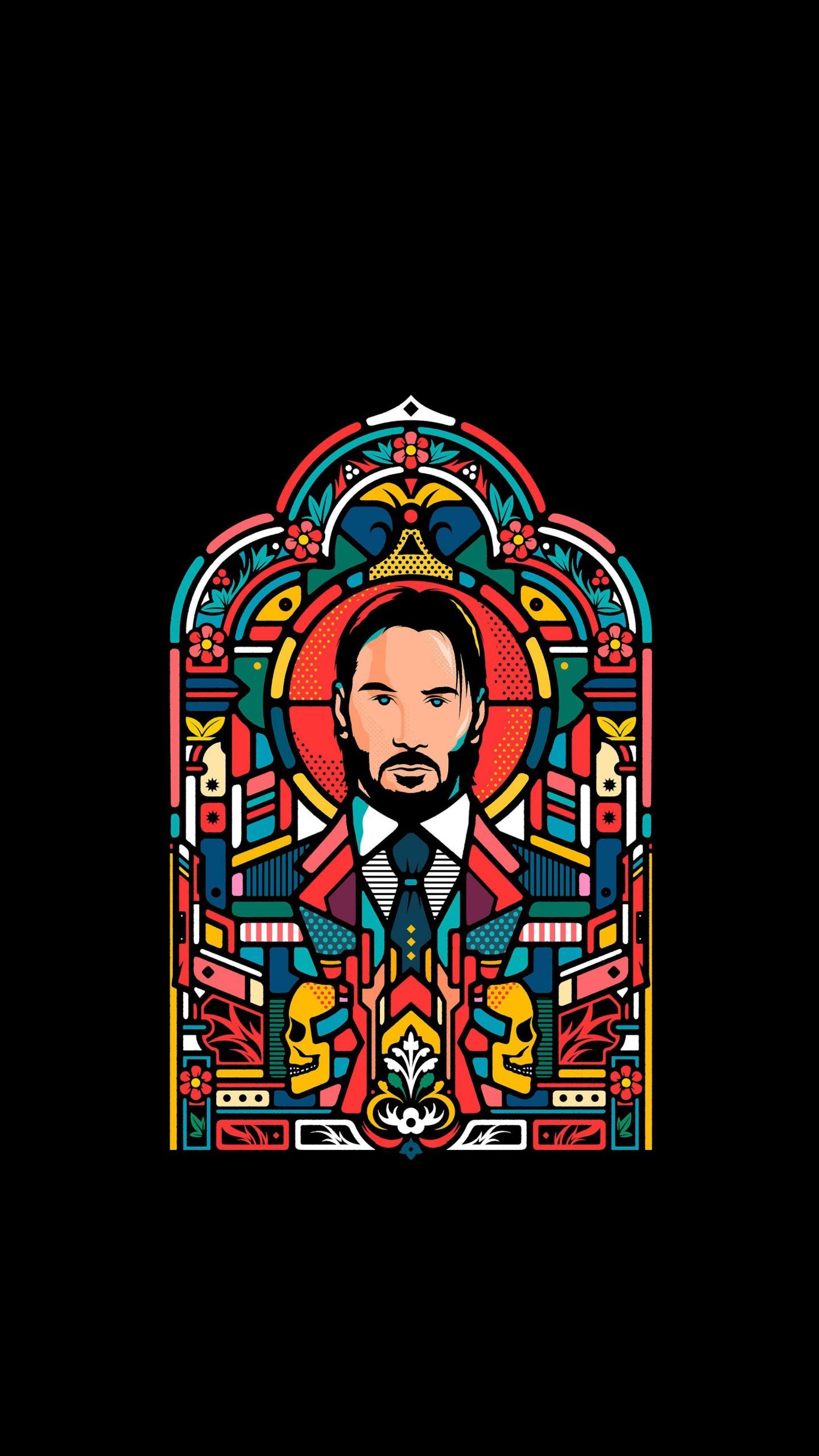 John Wick Baba Yaga Minimal Amoled Wallpapers