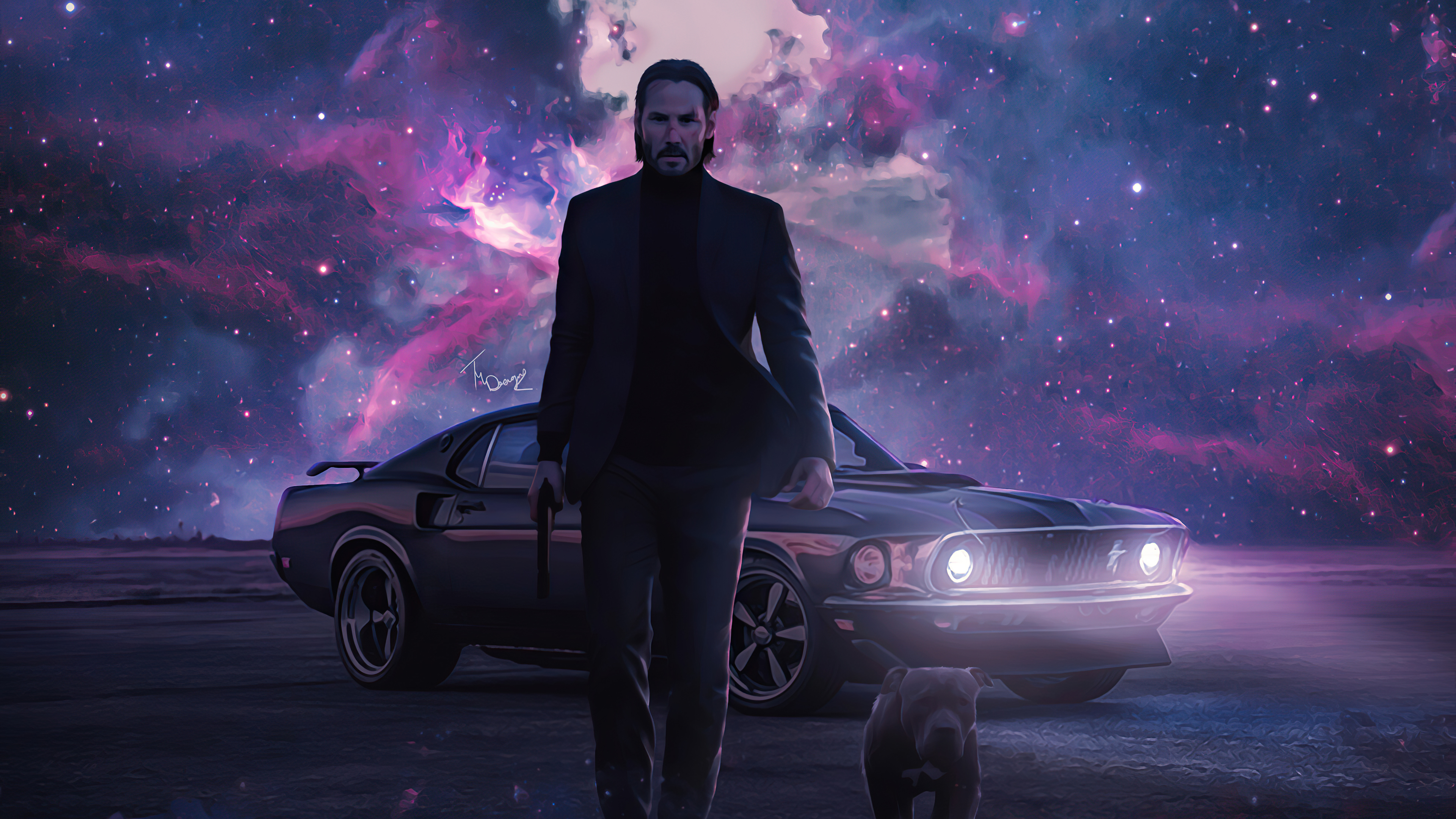 John Wick Mustang Wallpapers