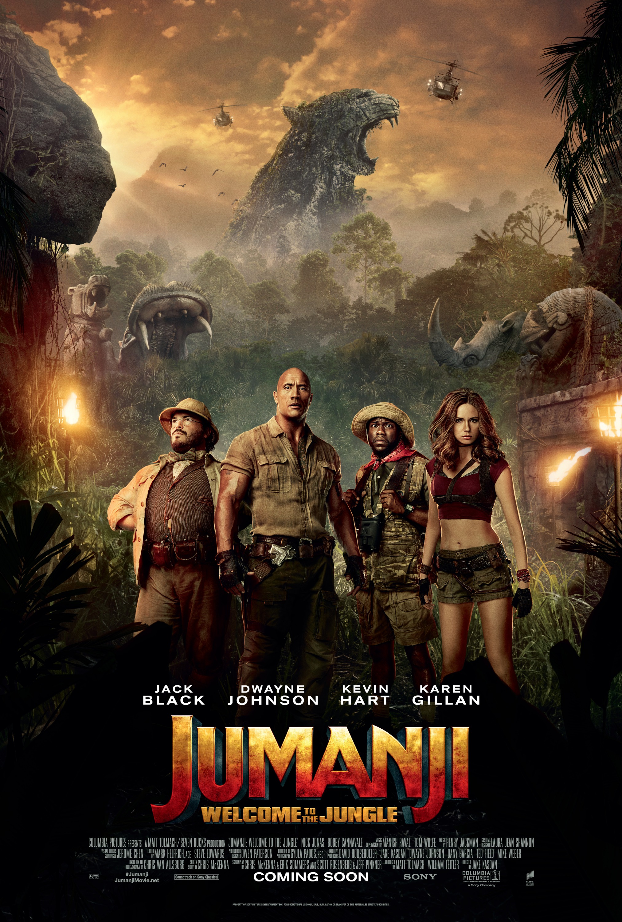 Jumanji Welcome To The Jungle Movie Poster 2017 Wallpapers