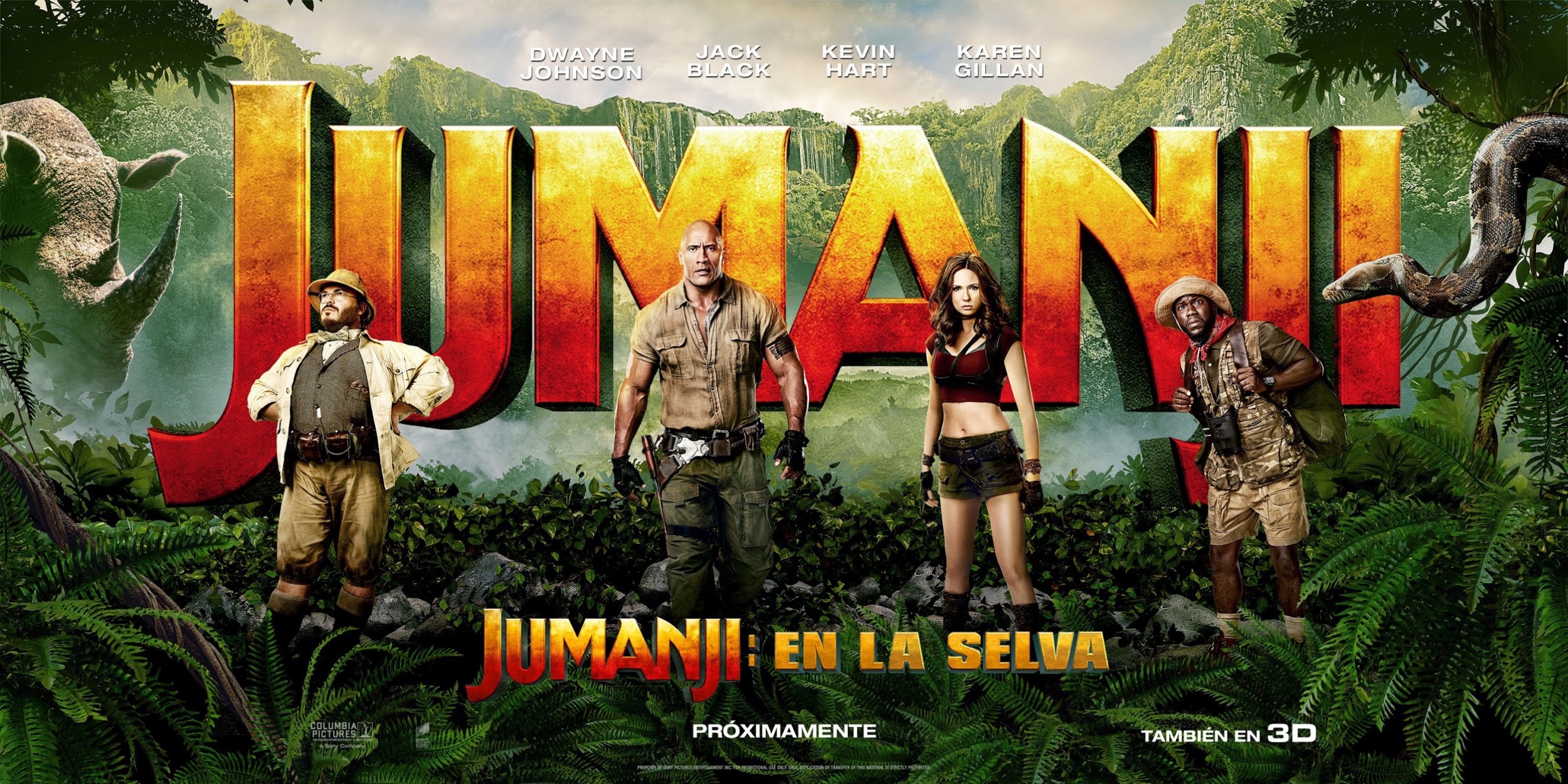 Jumanji Welcome To The Jungle Poster Wallpapers