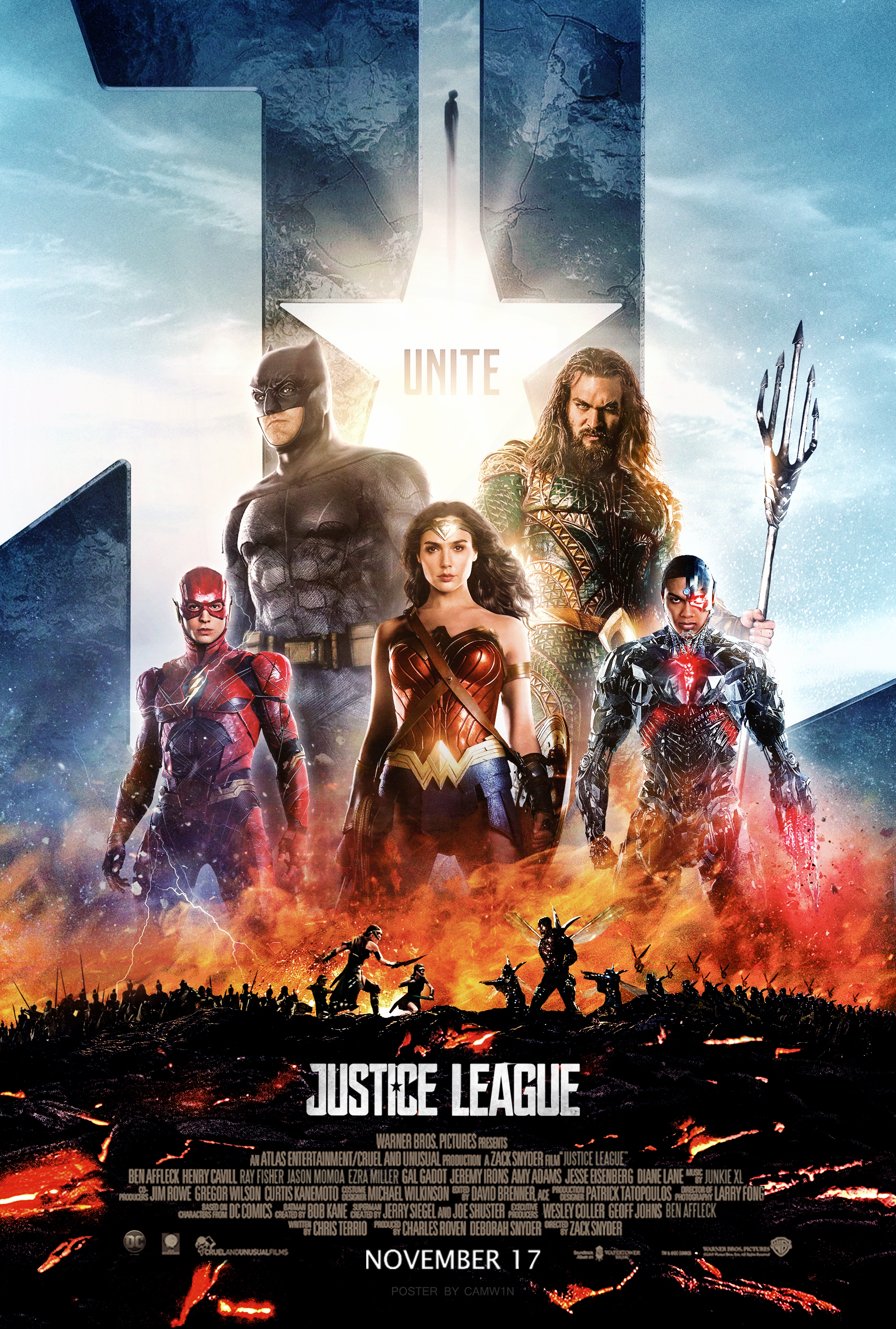 Justice League 2017 Poster Fan Art Wallpapers