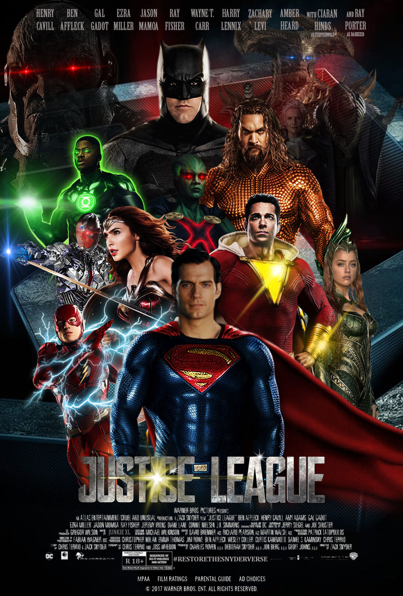 Justice League Fan Made Poster Wallpapers
