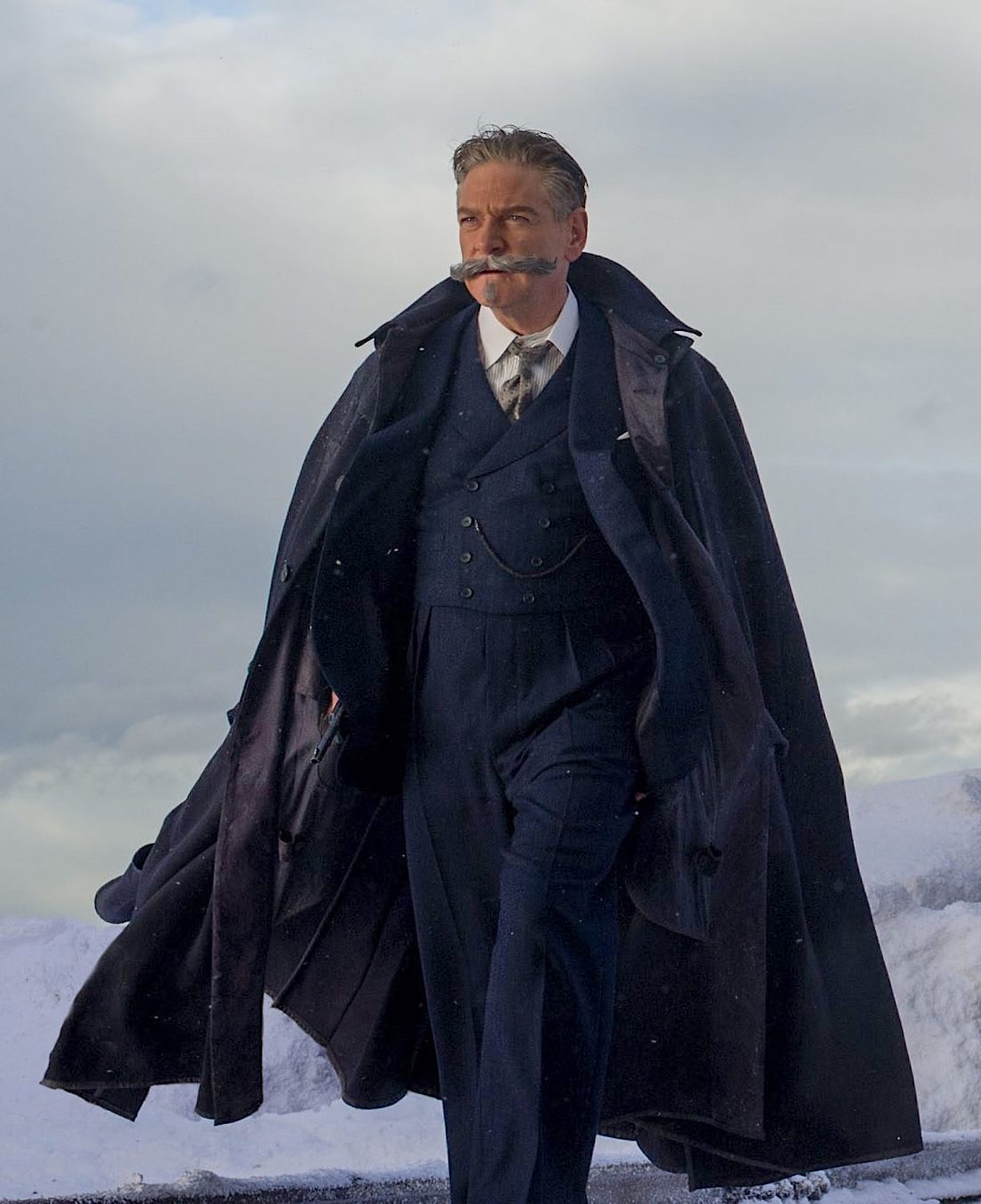 Kenneth Branagh As Hercule Poirot In Murder On The Orient Express Wallpapers