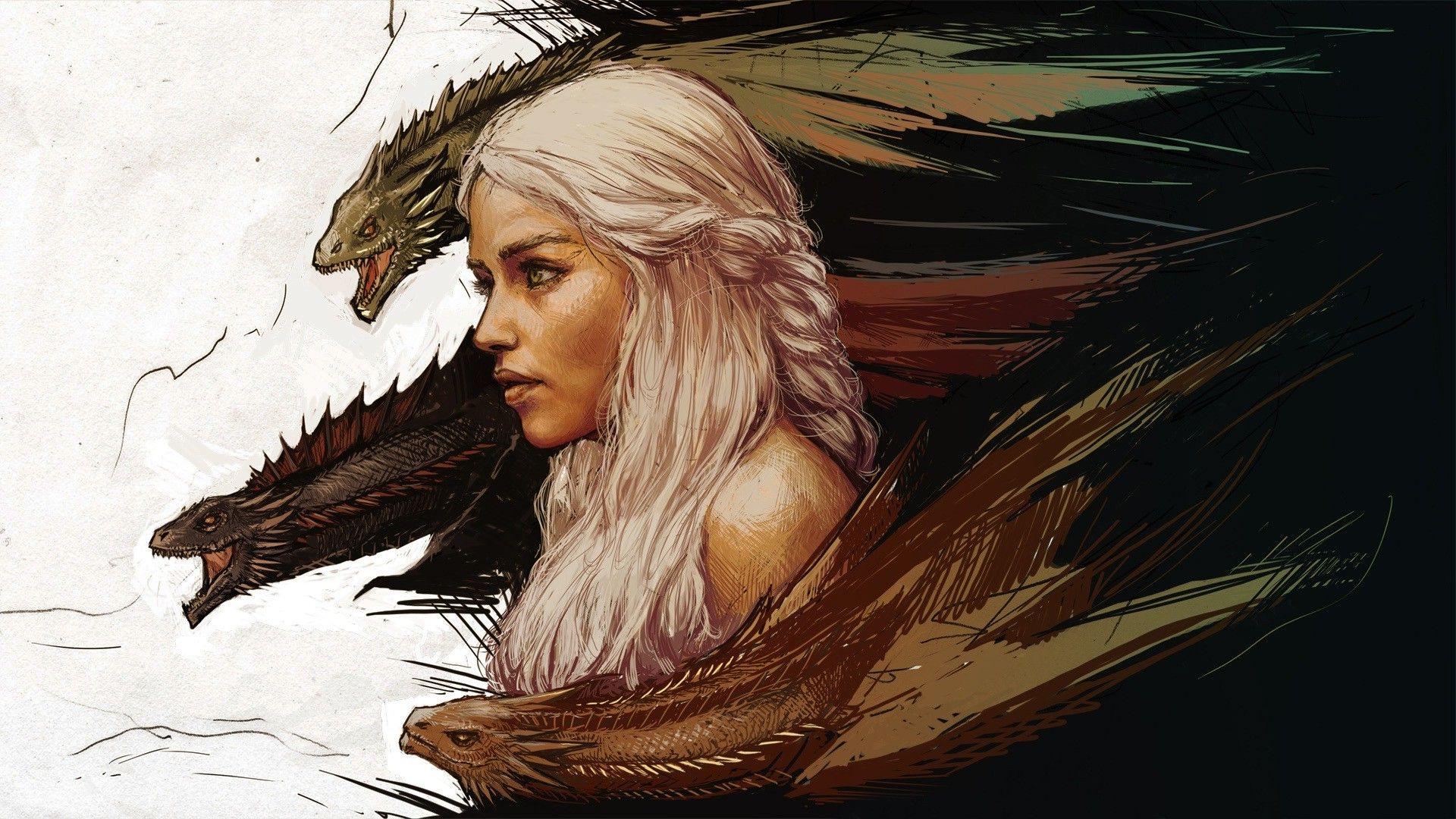 Khaleesi With Dragon Game Of Thrones Wallpapers