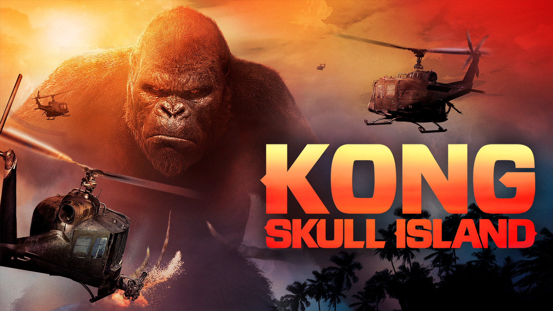 Kong Skull Island 4K Helicopter Wallpapers