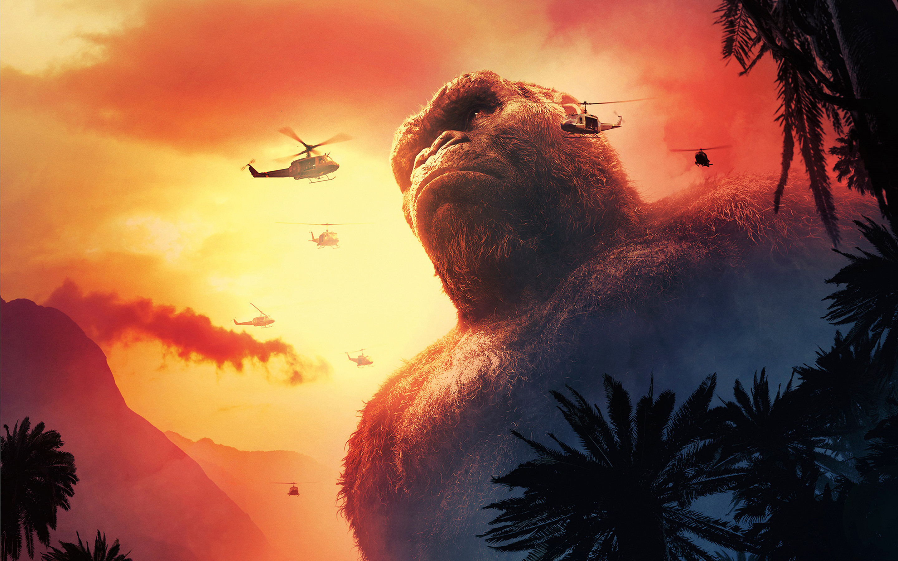 Kong Skull Island All Hail The King 4K Godzilla Wallpapers