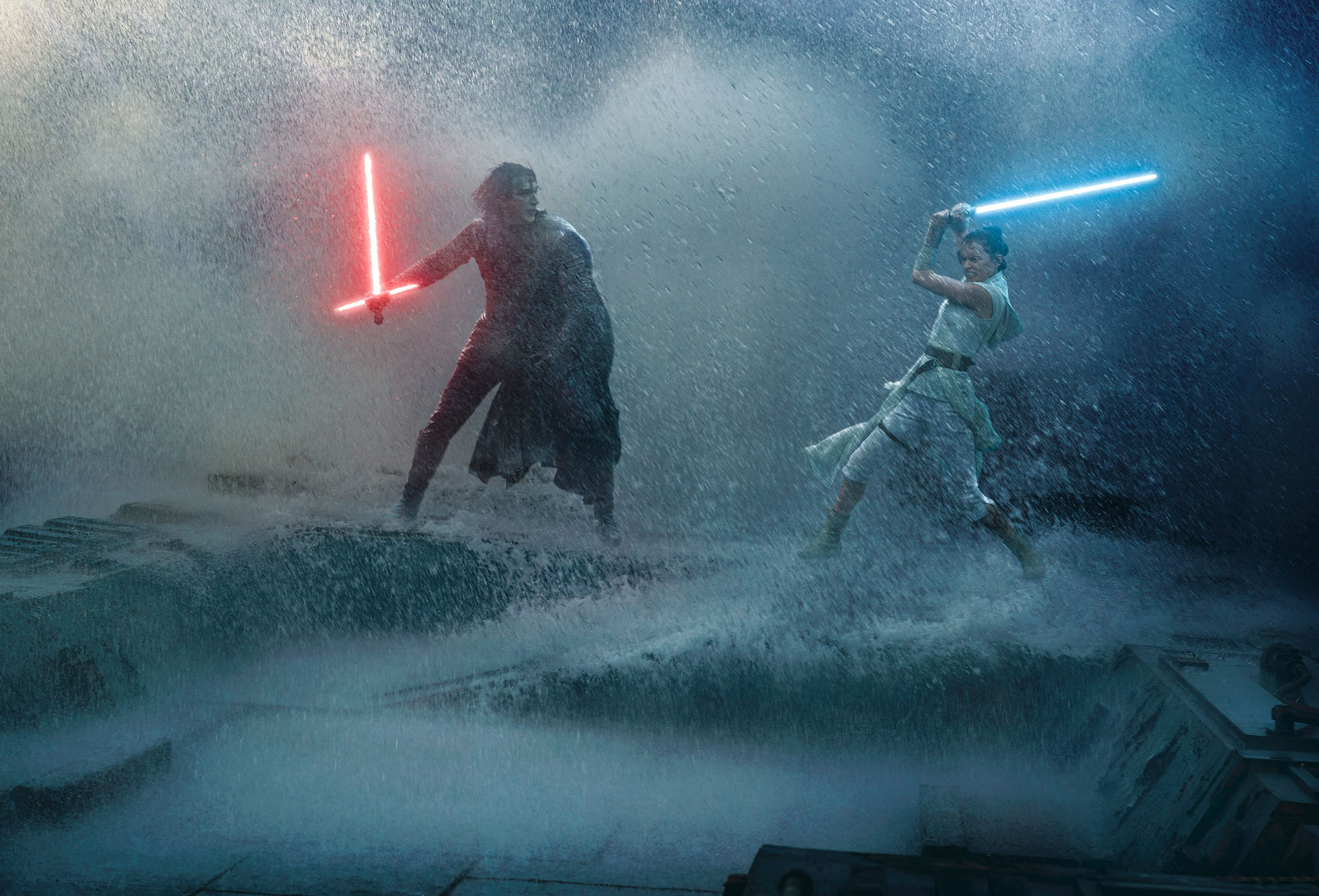 Kylo Ren And Rey In Star Wars The Rise Of Skywalker Wallpapers