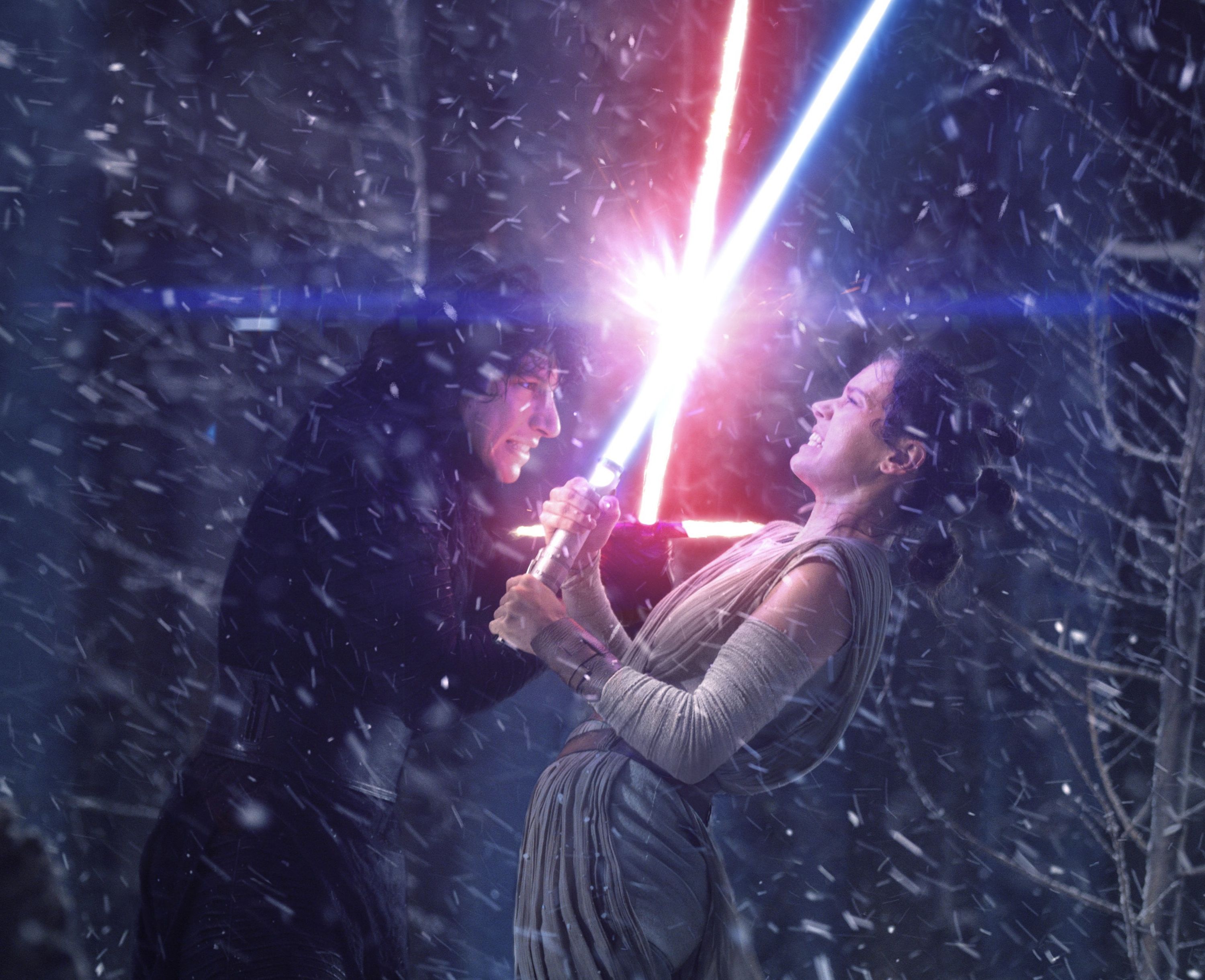 Kylo Ren And Rey In Star Wars The Rise Of Skywalker Wallpapers