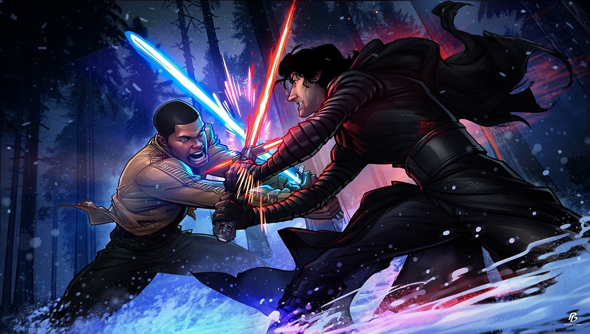 Kylo Ren Vs Rey Wallpapers