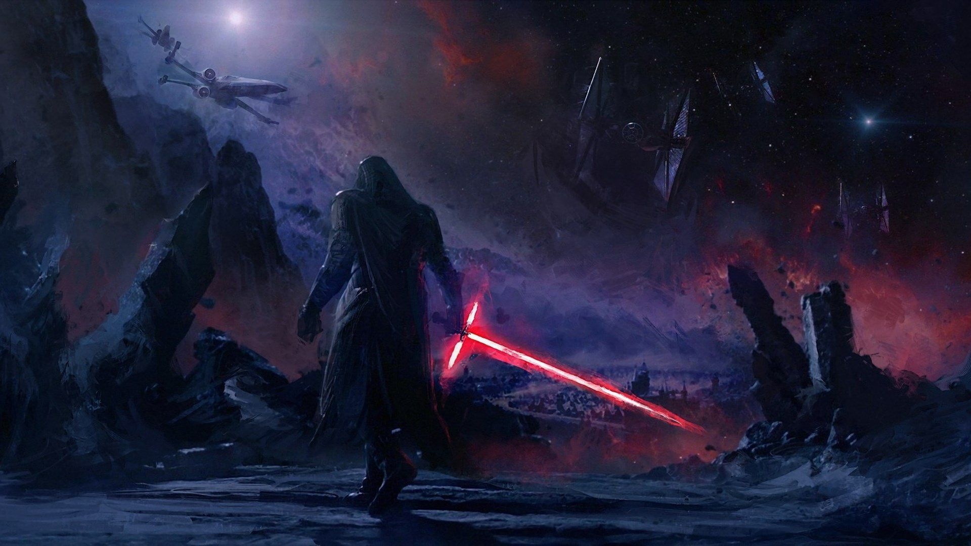 Kylo Ren Vs Rey Star Wars Wallpapers