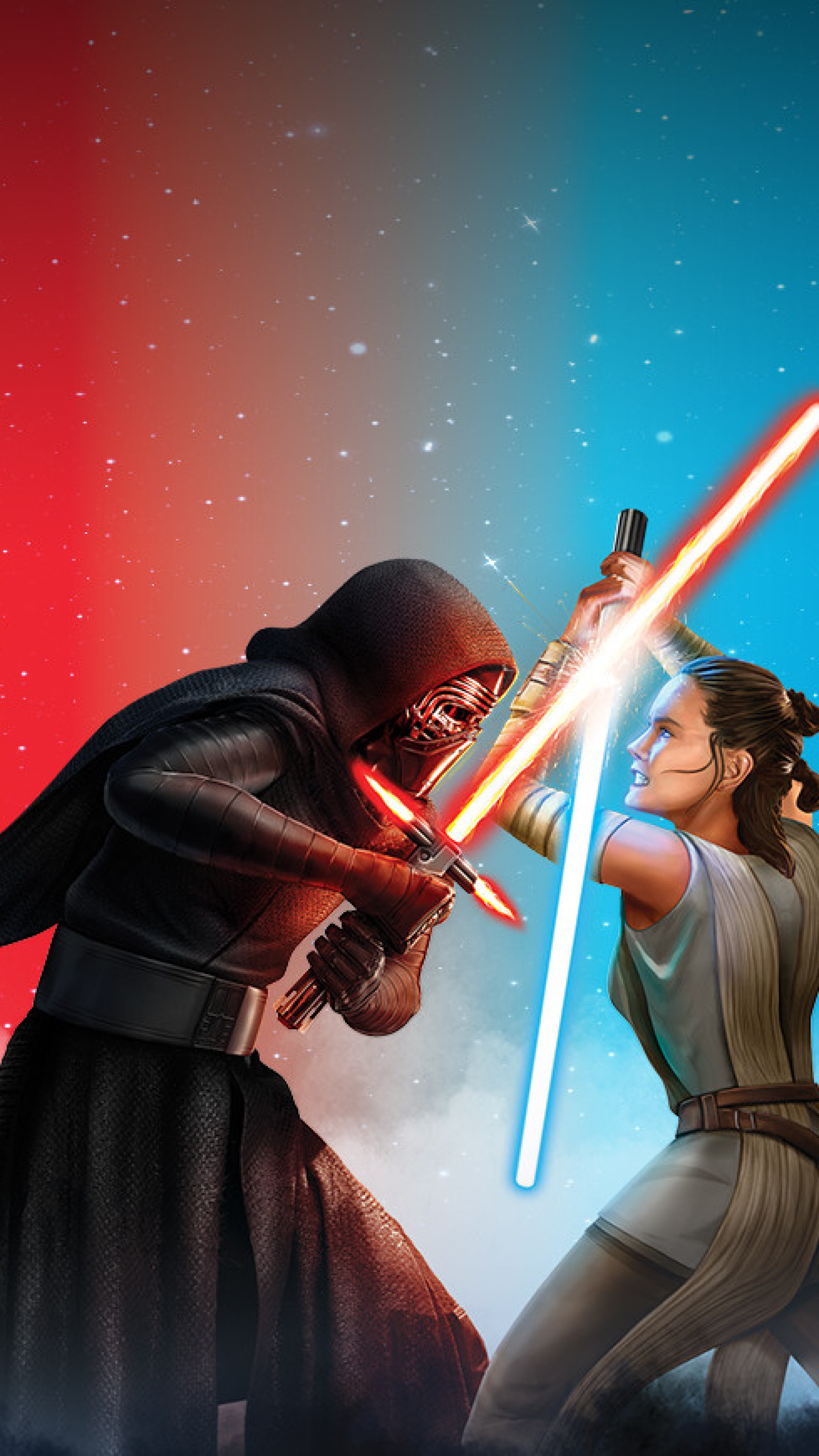 Kylo Ren Vs Rey Star Wars Wallpapers