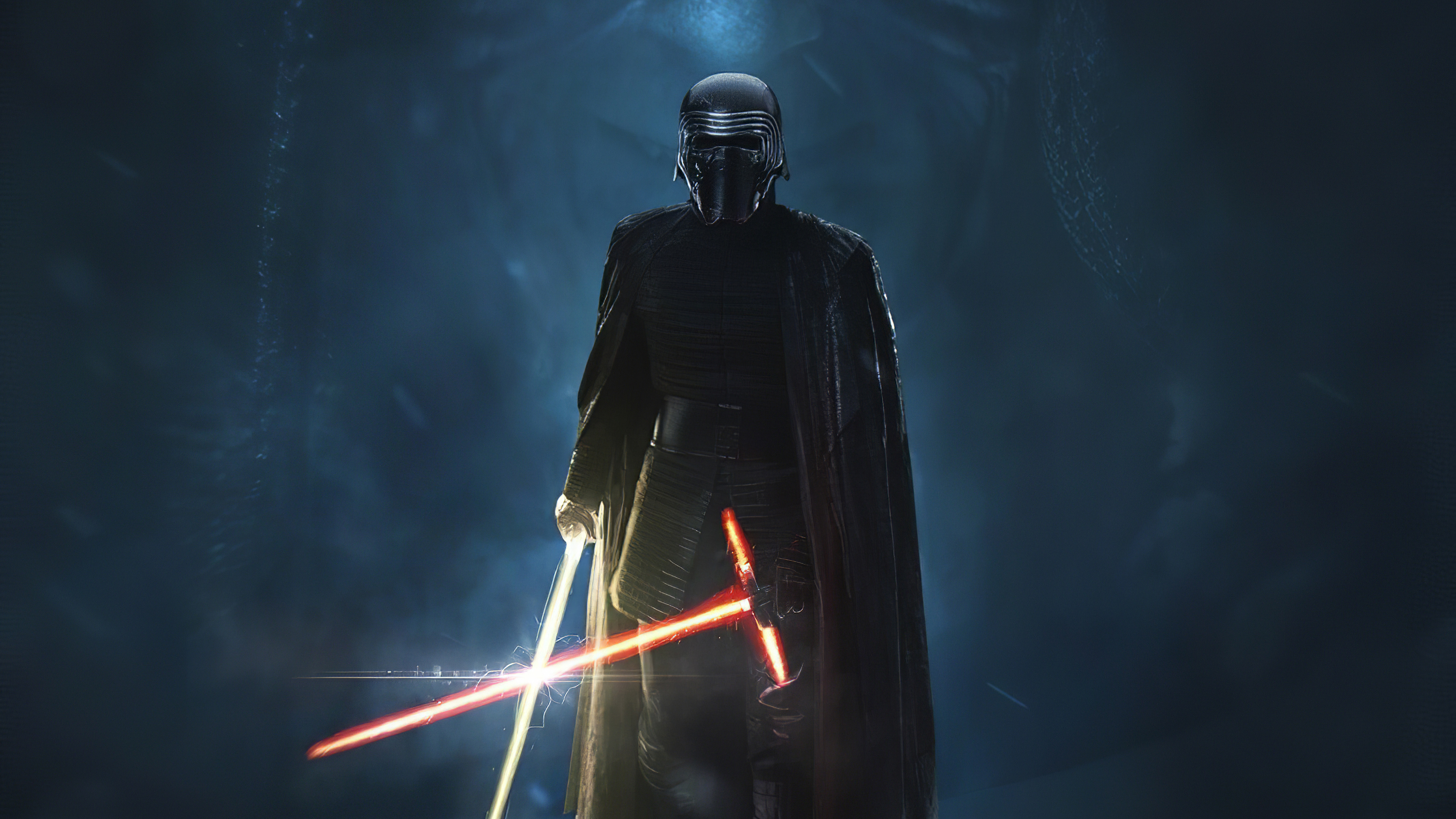 Kylo Ren With Lightsaber In Star Wars Wallpapers
