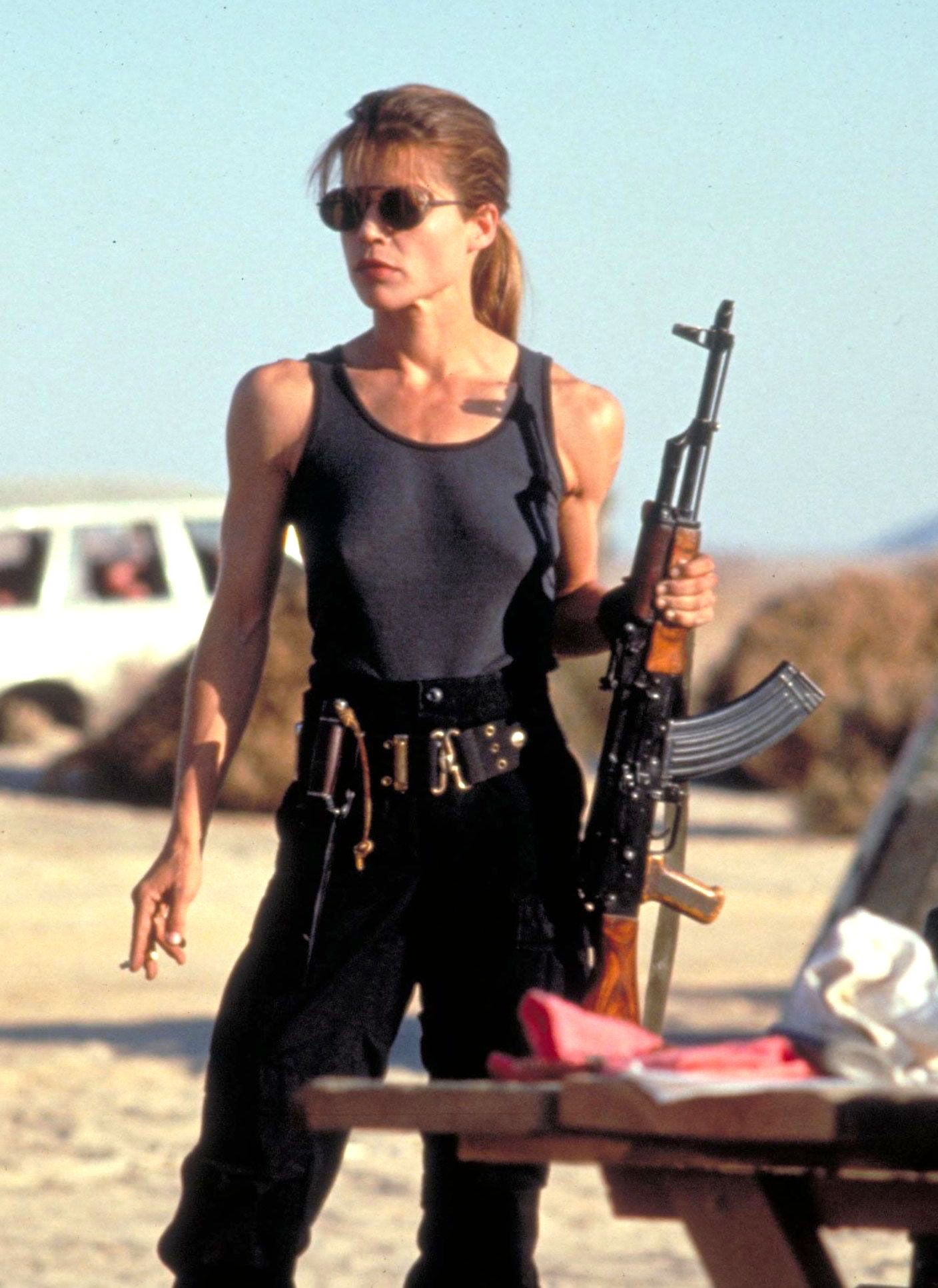 Linda Hamilton In Terminator 6 Wallpapers